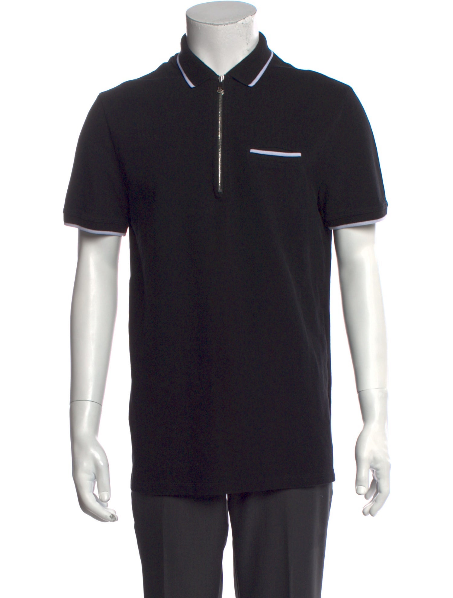 Versace Collection Collar Short Sleeve Polo Shirt
