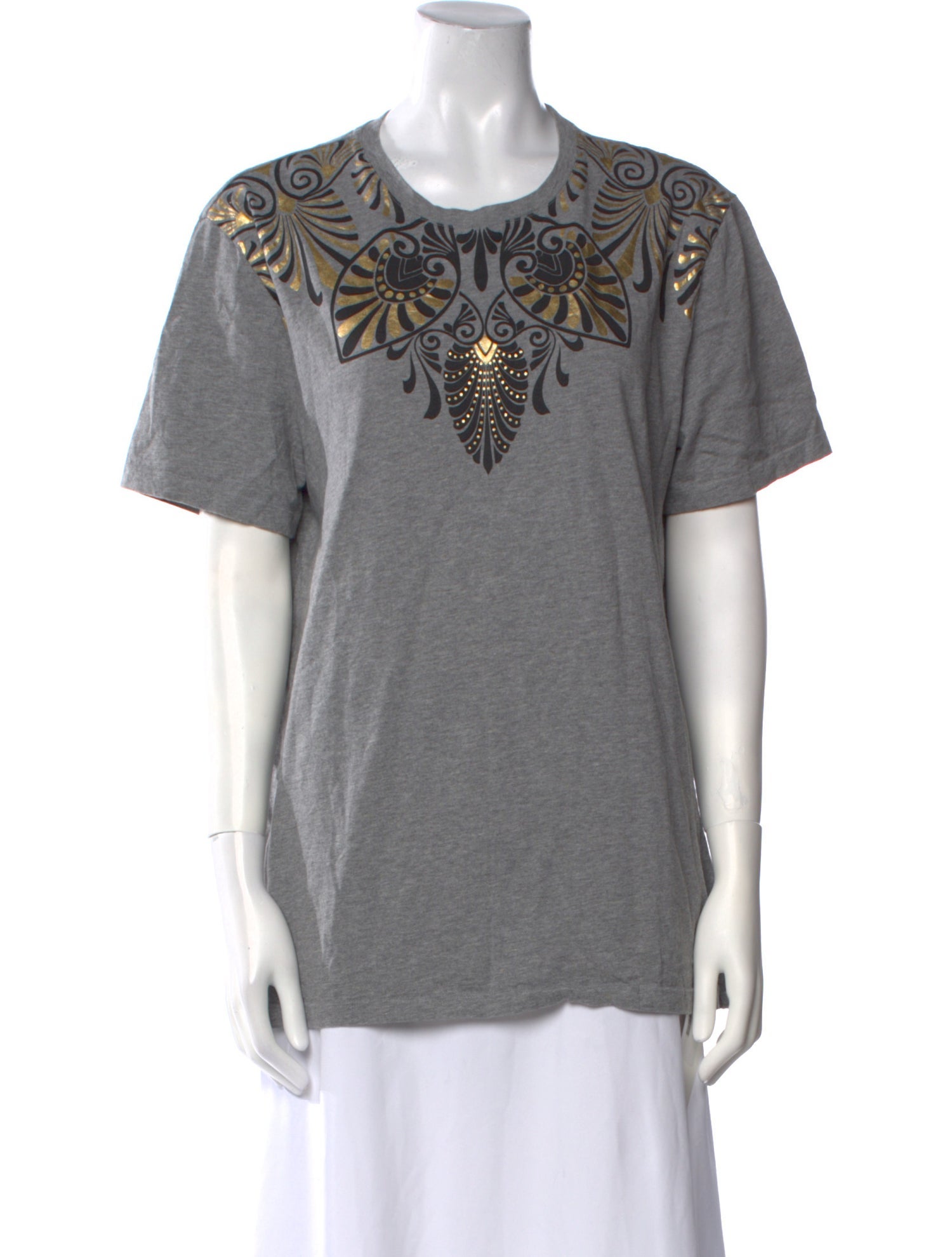 Versace Collection Graphic Print Crew Neck T-Shirt