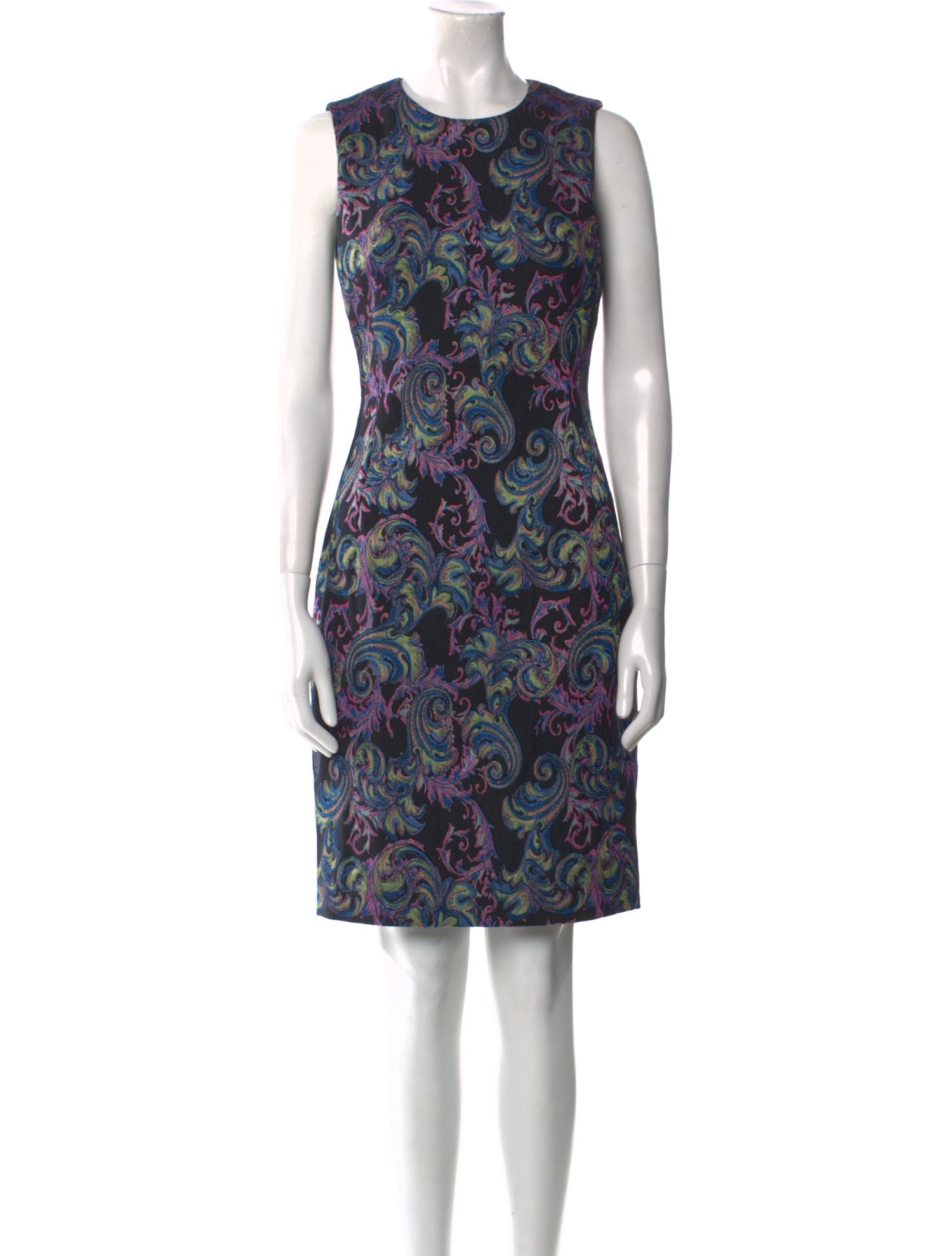 Versace Collection Printed Knee-Length Dress