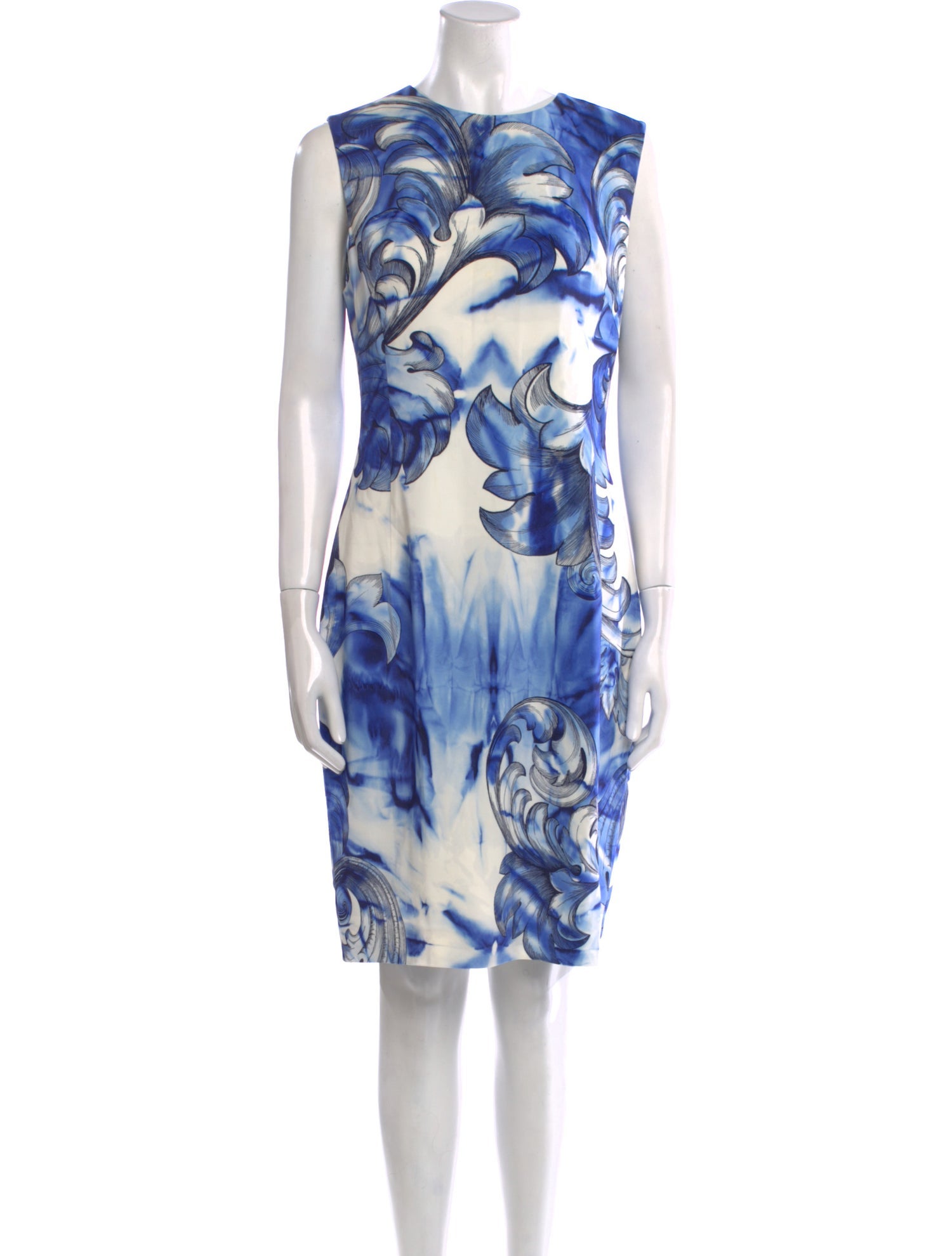 Versace Collection Printed Knee-Length Dress