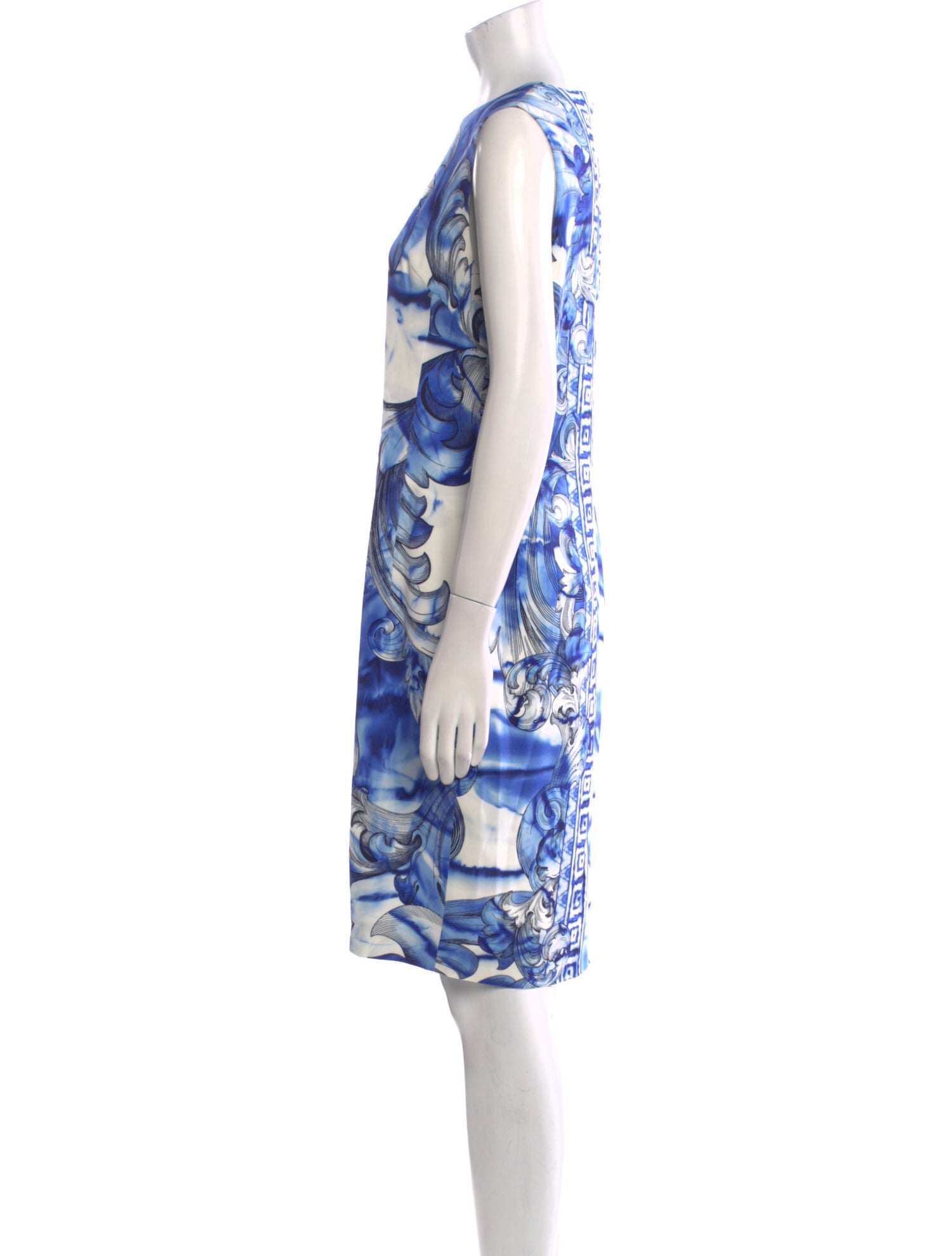 Versace Collection Printed Knee-Length Dress