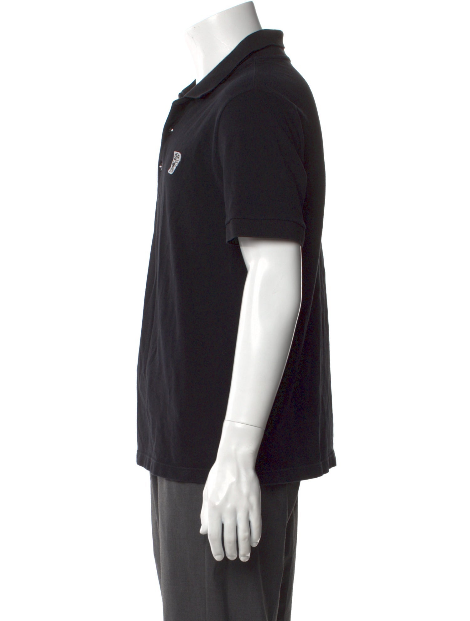 Versace Collection Medusa Insignia Collar Polo Shirt