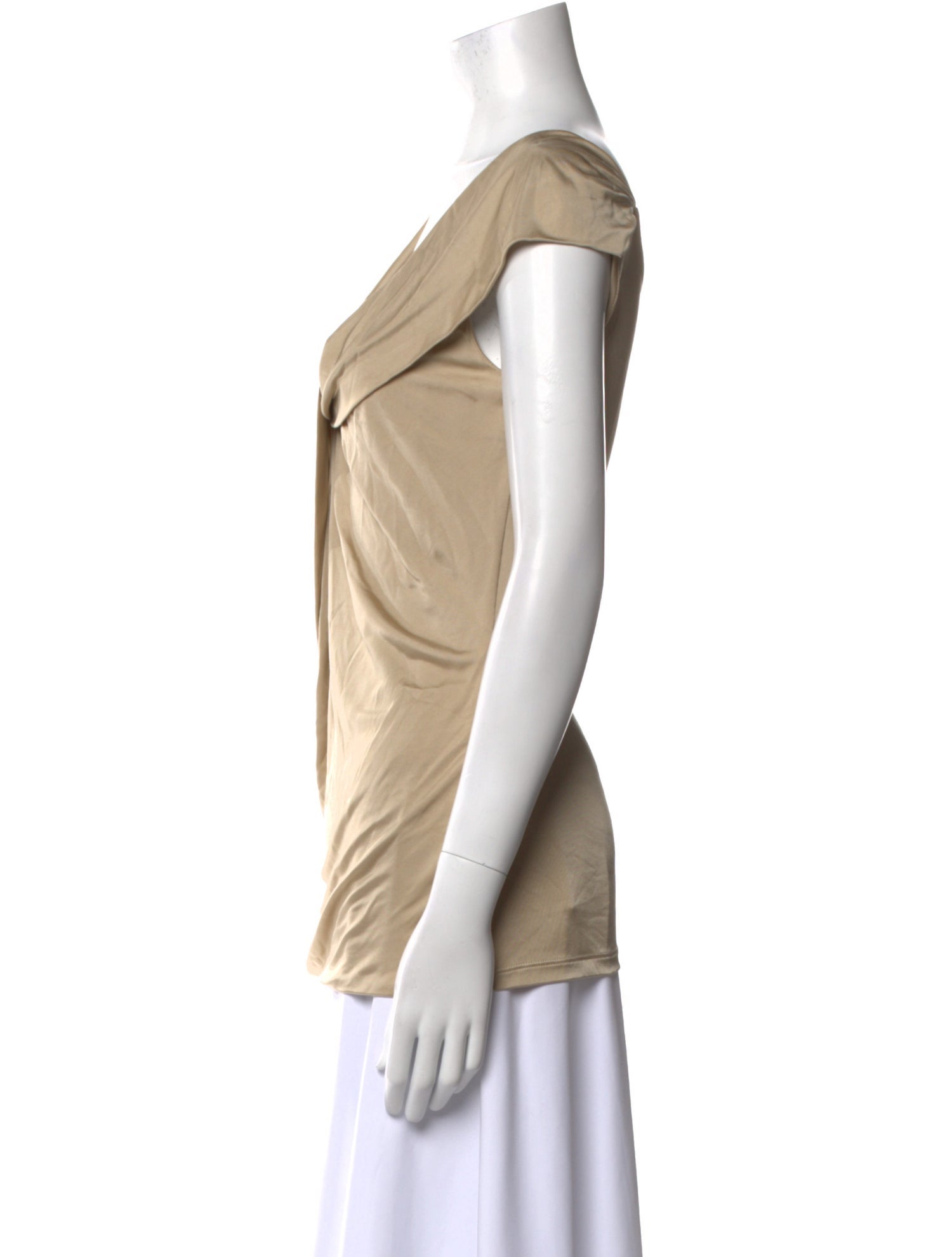 Versace Collection Cowl Neck Short Sleeve Blouse w/ Tags