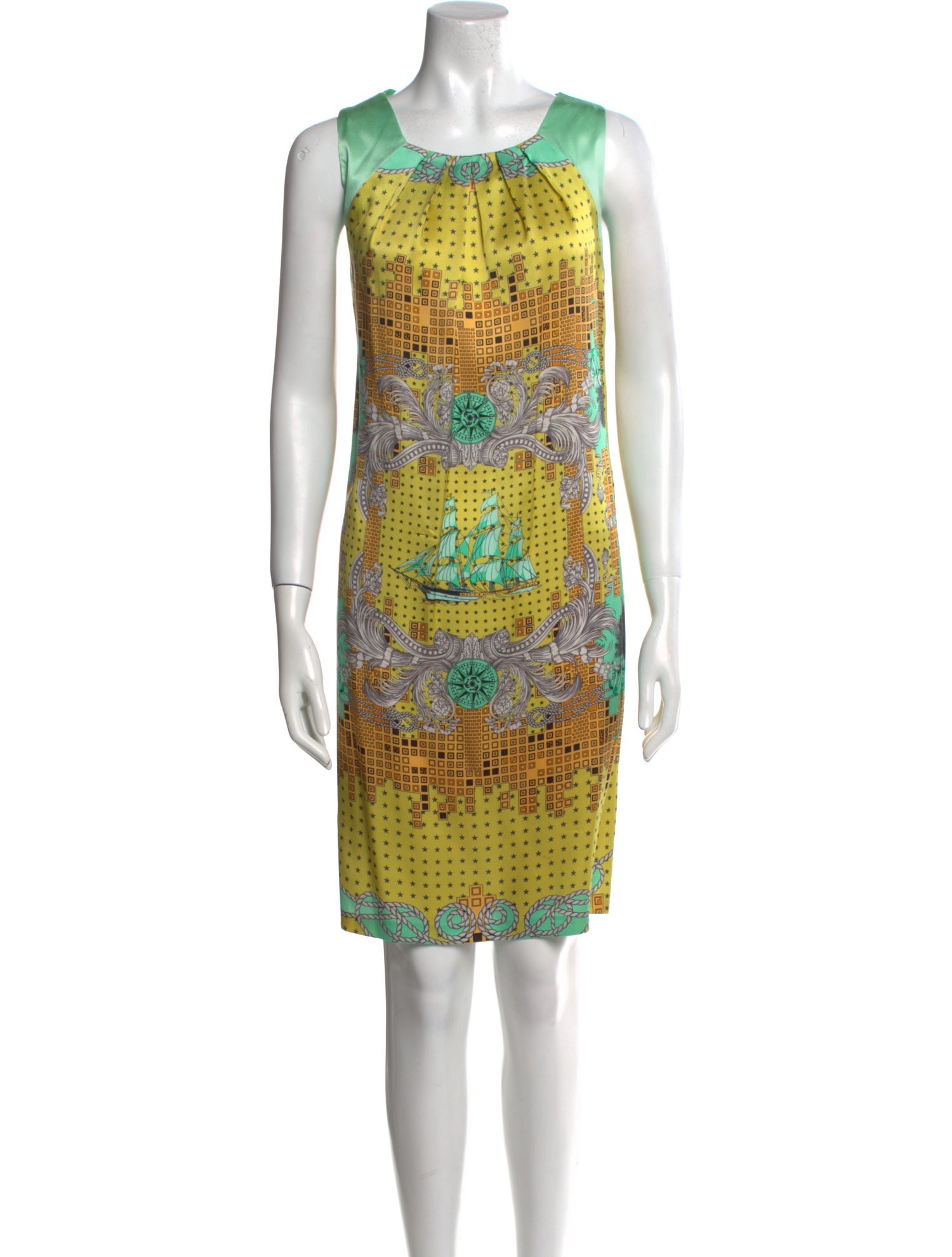 Versace Collection Silk Knee-Length Dress