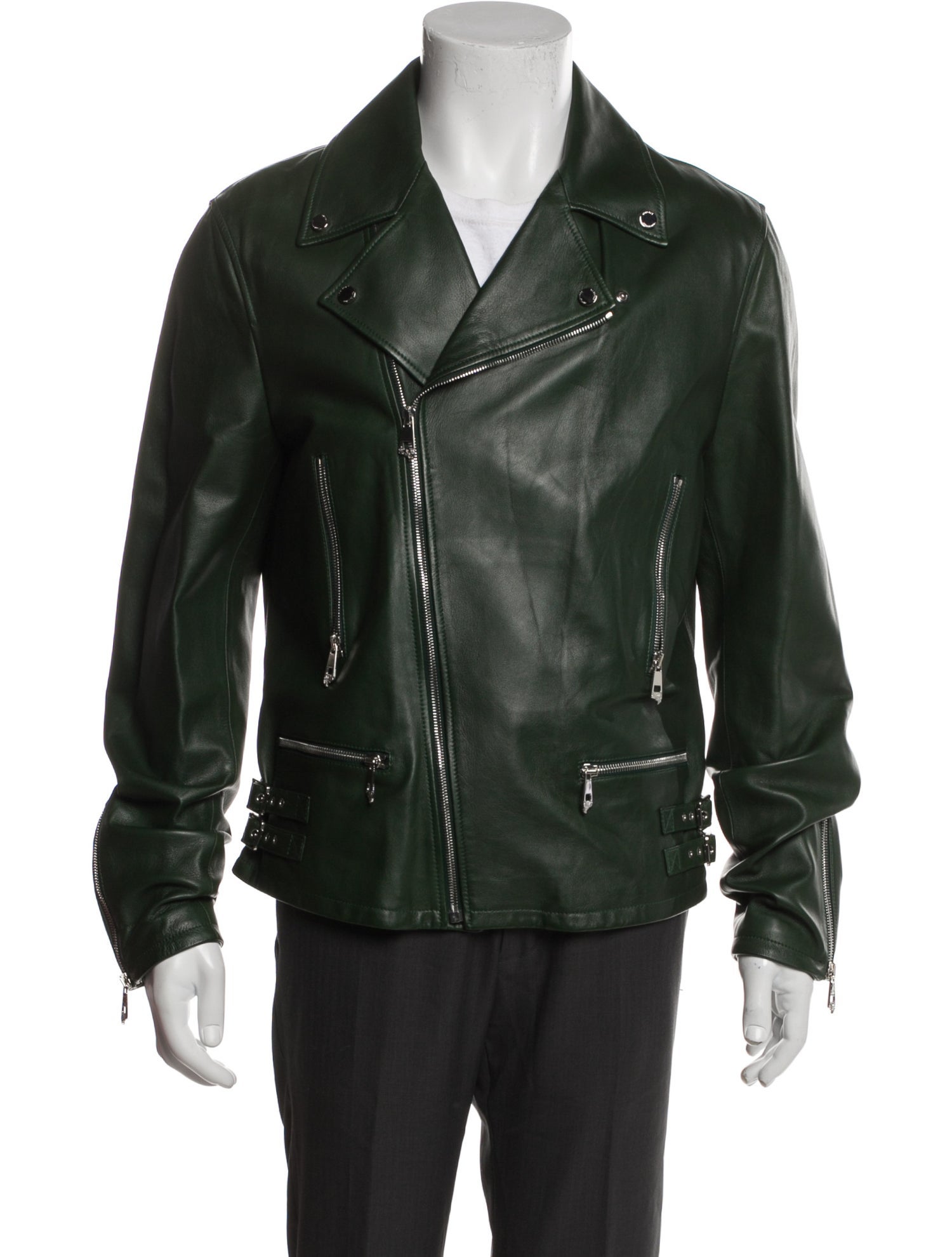 Versace Collection Lambskin Moto Jacket w/ Tags