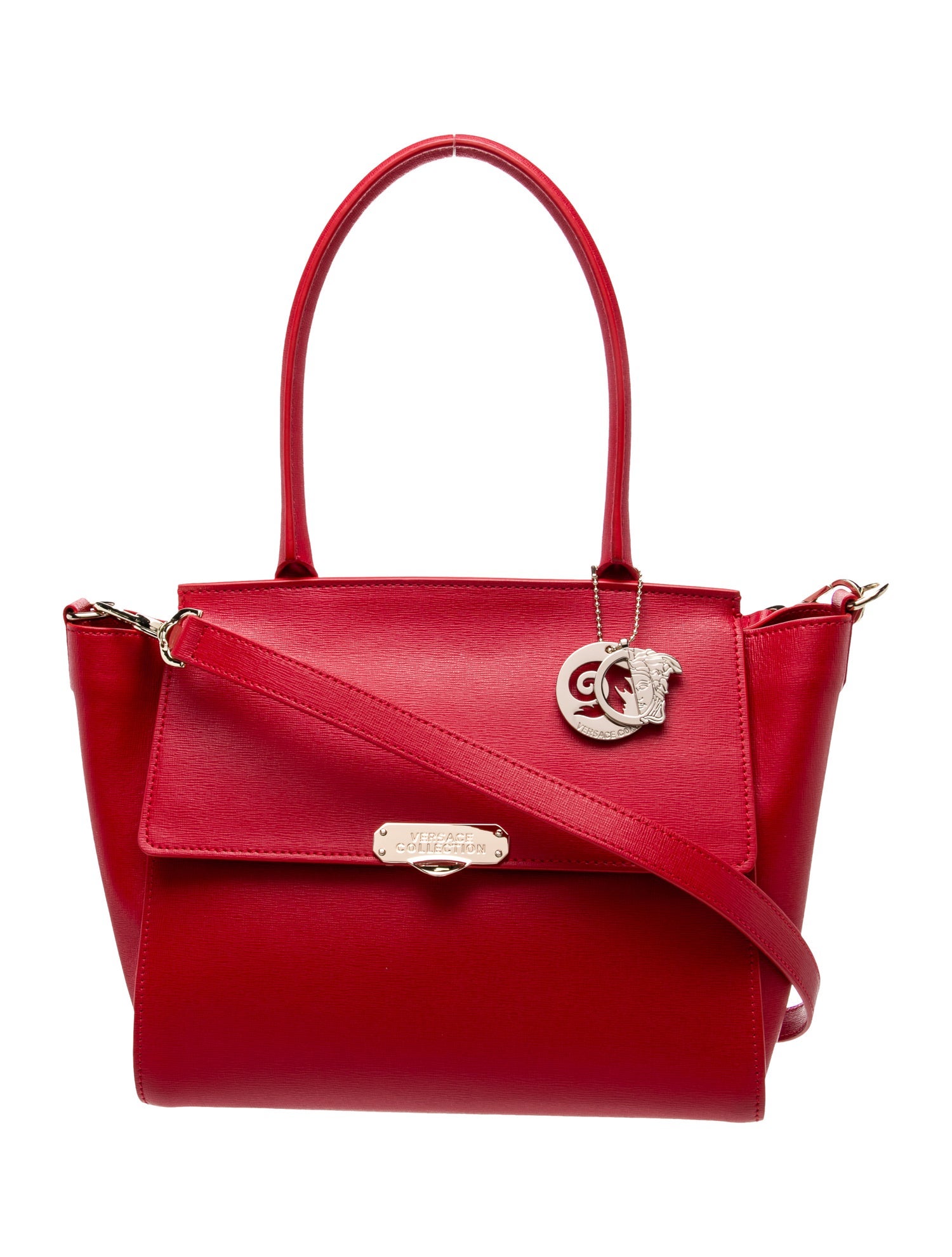 Versace Collection Leather Top Handle Bag