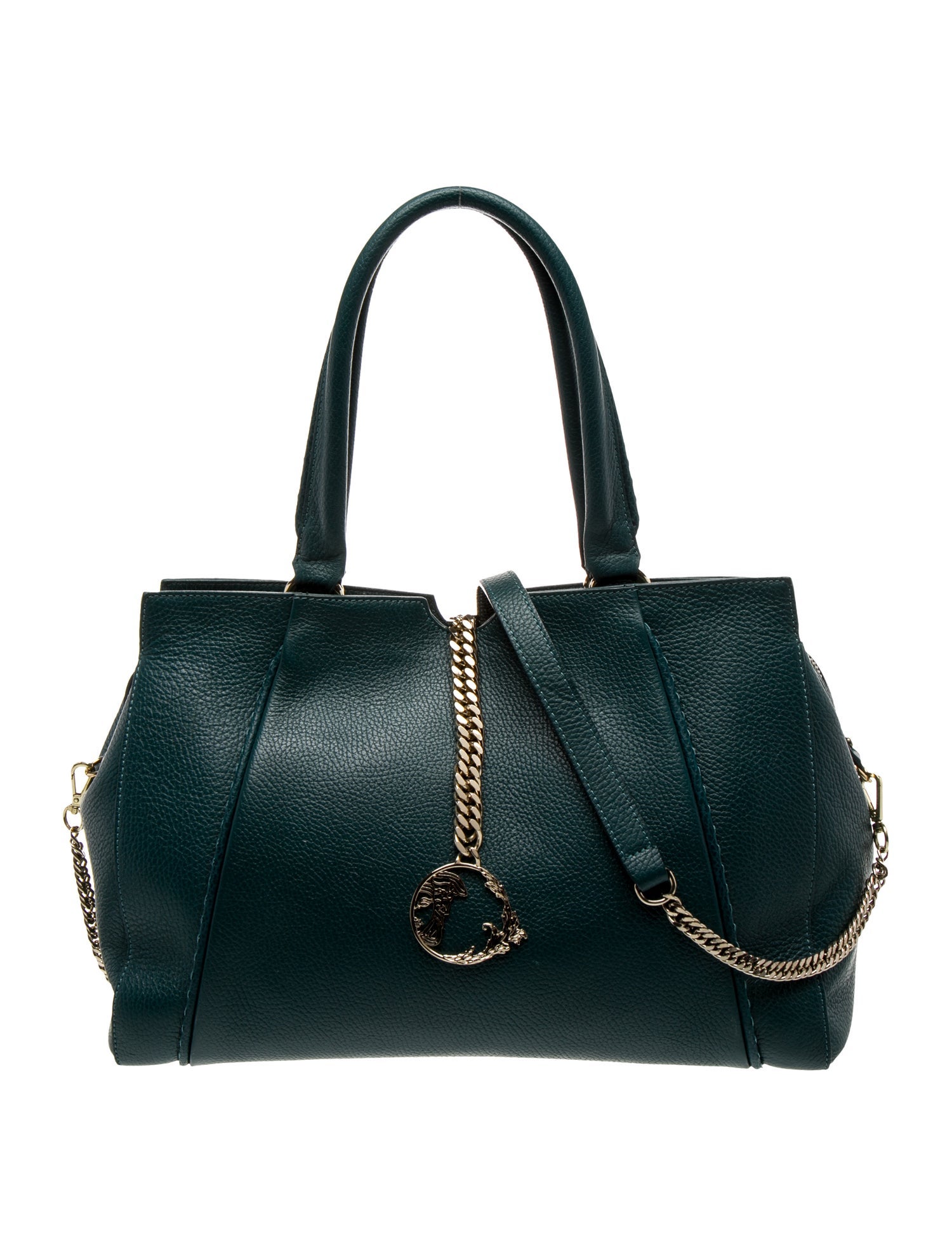 Versace Collection Leather Shoulder Bag