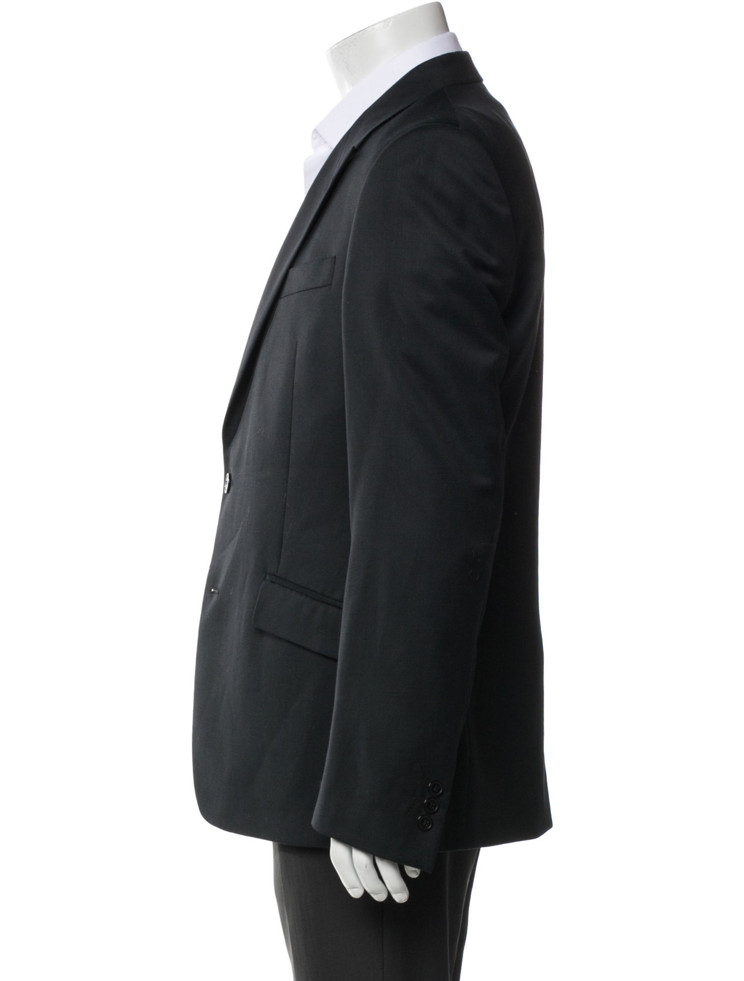 Versace Collection Virgin Wool Peacoat