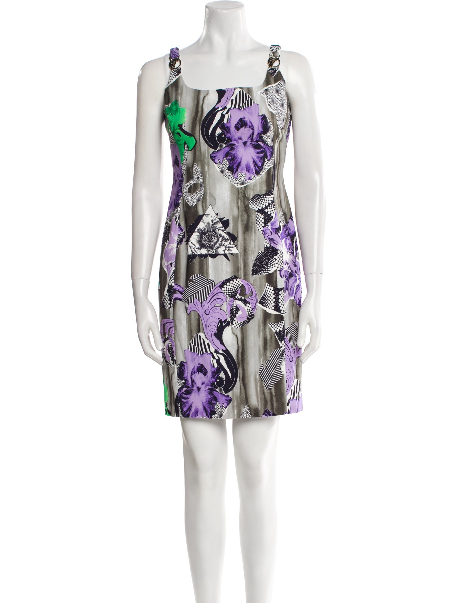 Versace Collection Floral Print Mini Dress