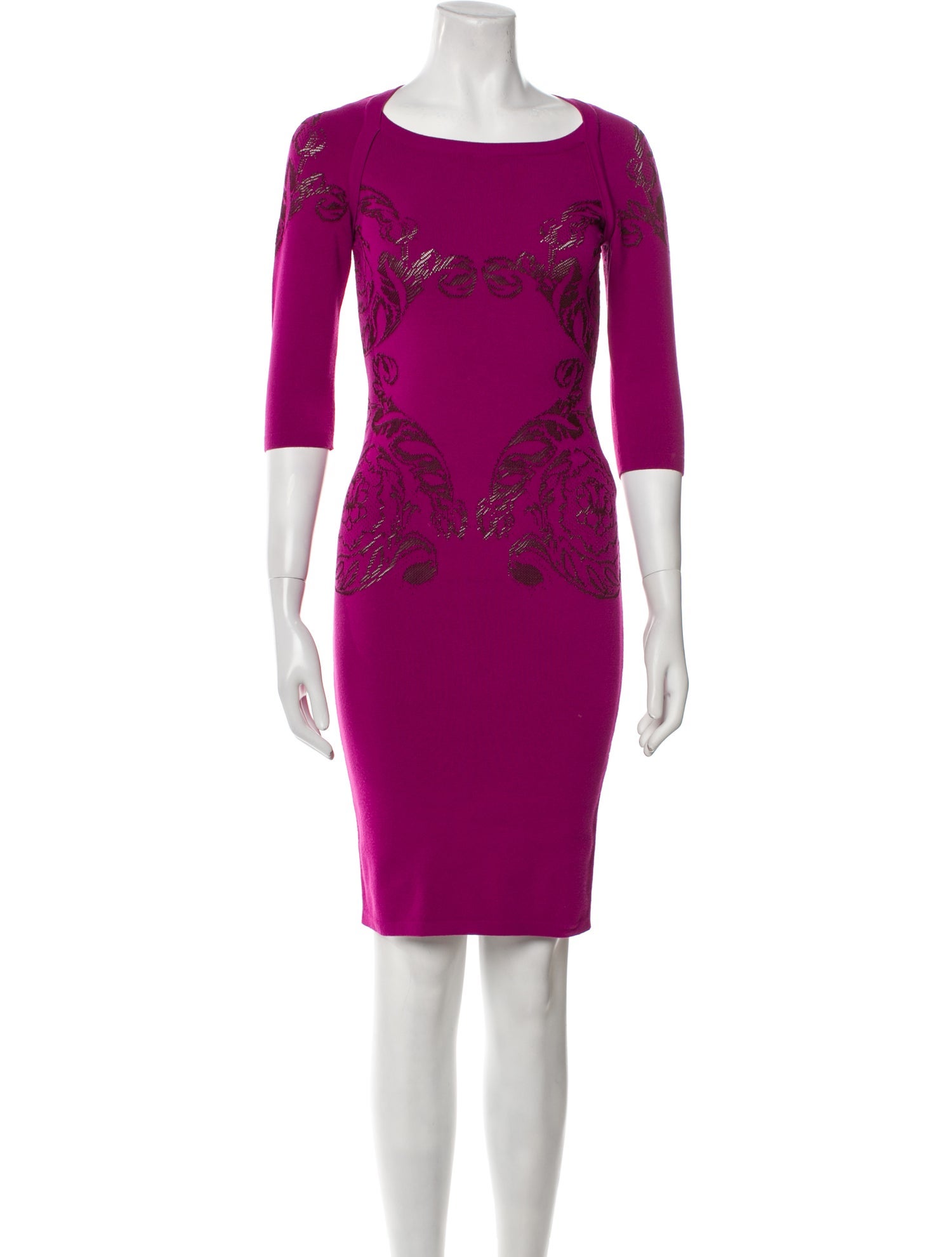 Versace Collection Printed Mini Dress