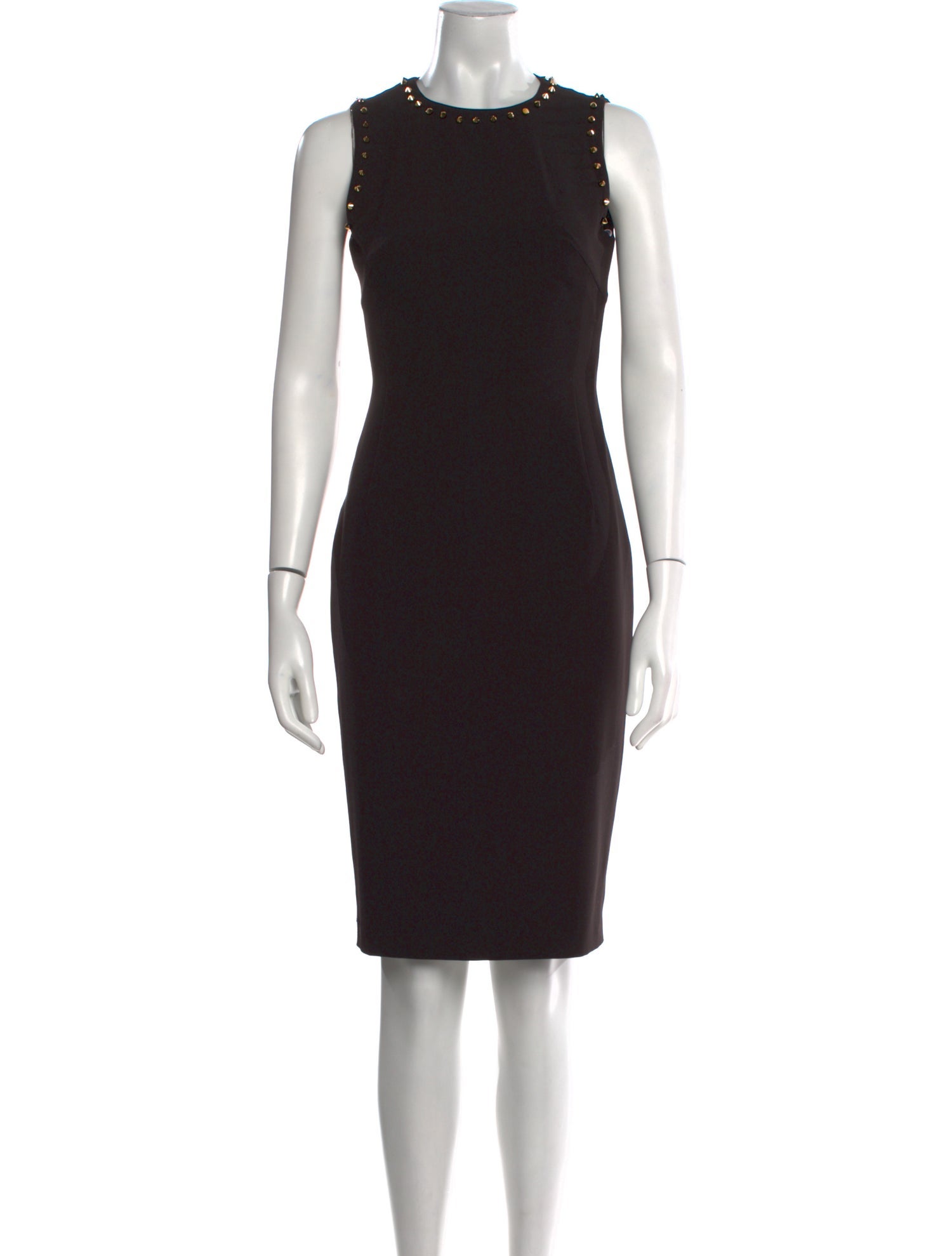 Versace Collection Crew Neck Knee-Length Dress