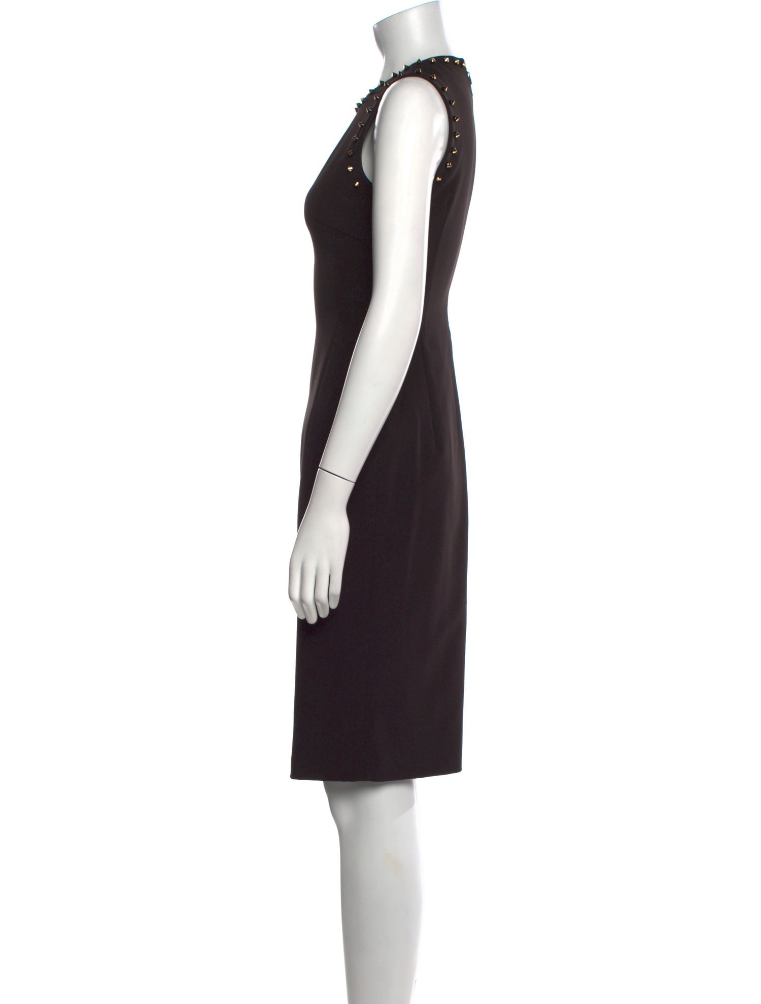 Versace Collection Crew Neck Knee-Length Dress