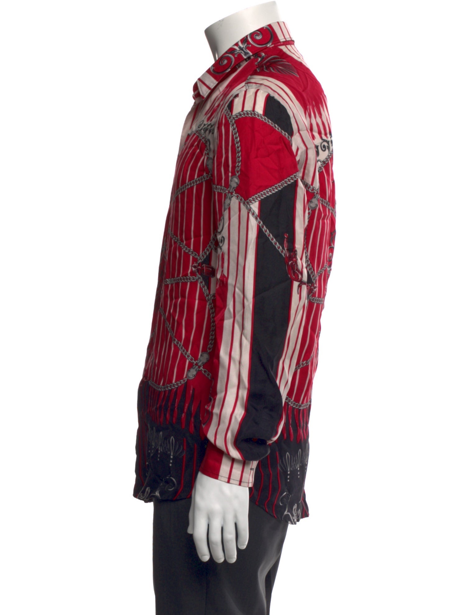 Versace Collection Silk Striped Shirt