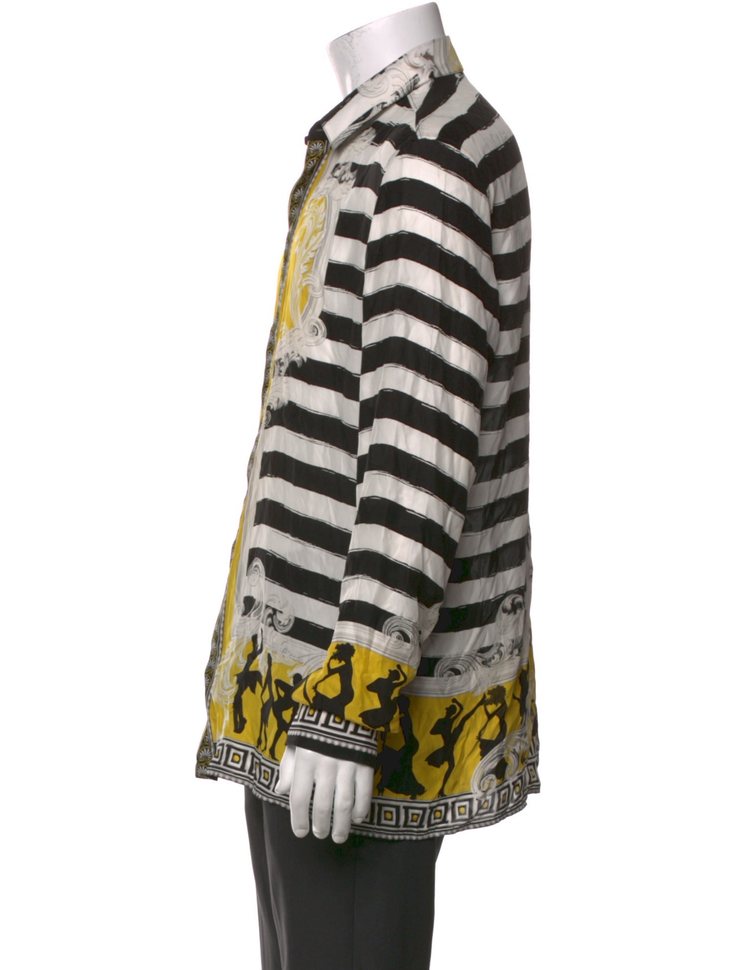 Versace Collection Silk Striped Shirt