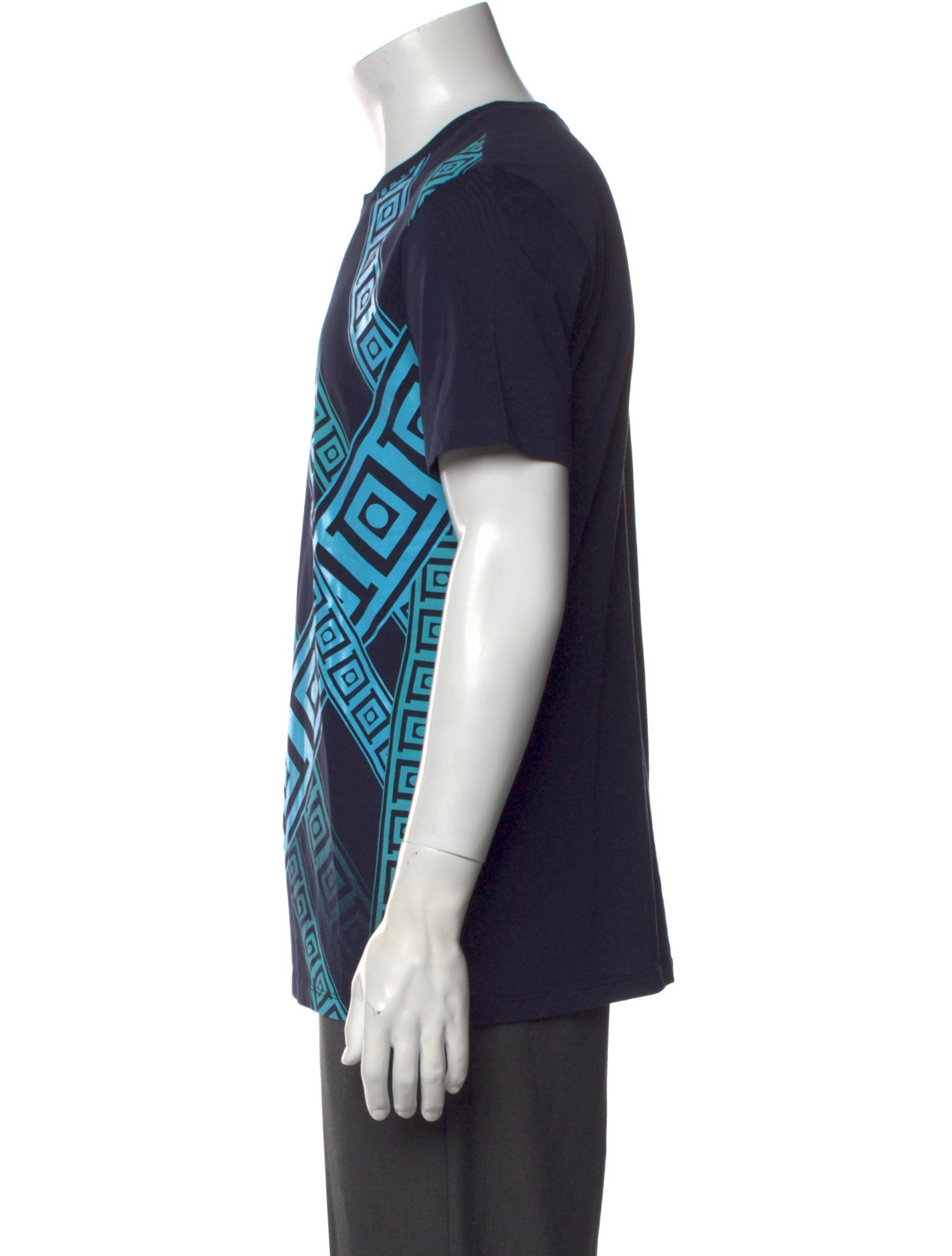 Versace Collection Graphic Print Crew Neck T-Shirt