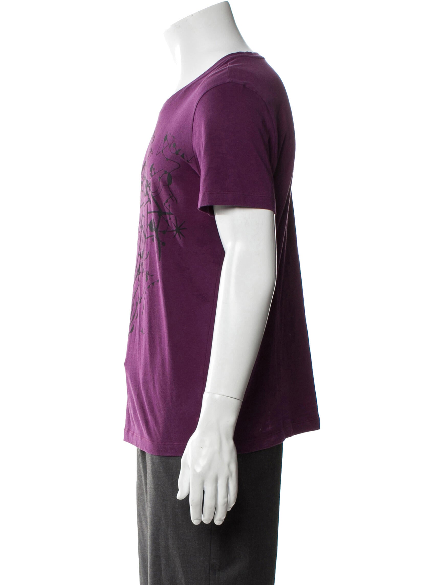 Versace Collection Graphic Print Crew Neck T-Shirt