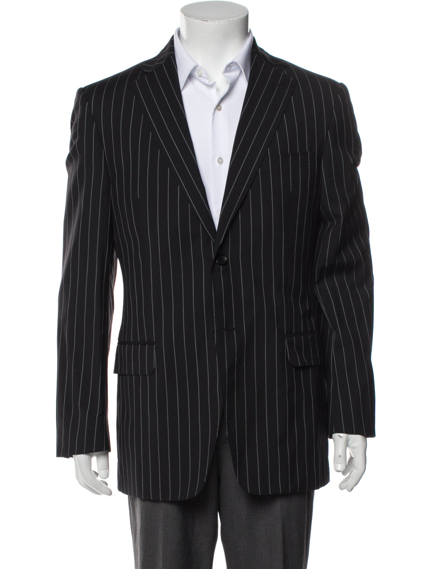 Versace Collection Wool Striped Blazer