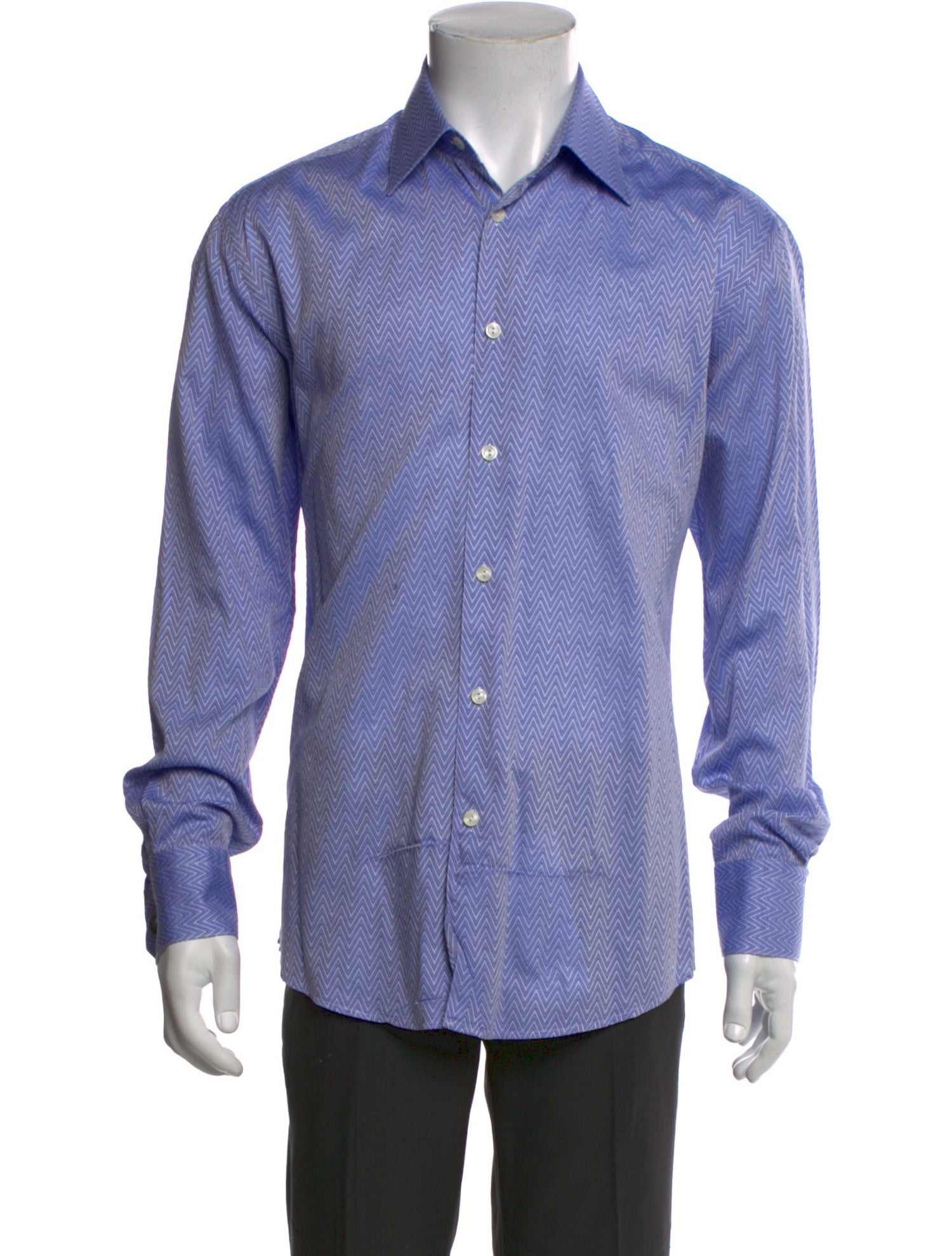 Versace Collection Medusa Insignia Long Sleeve Dress Shirt