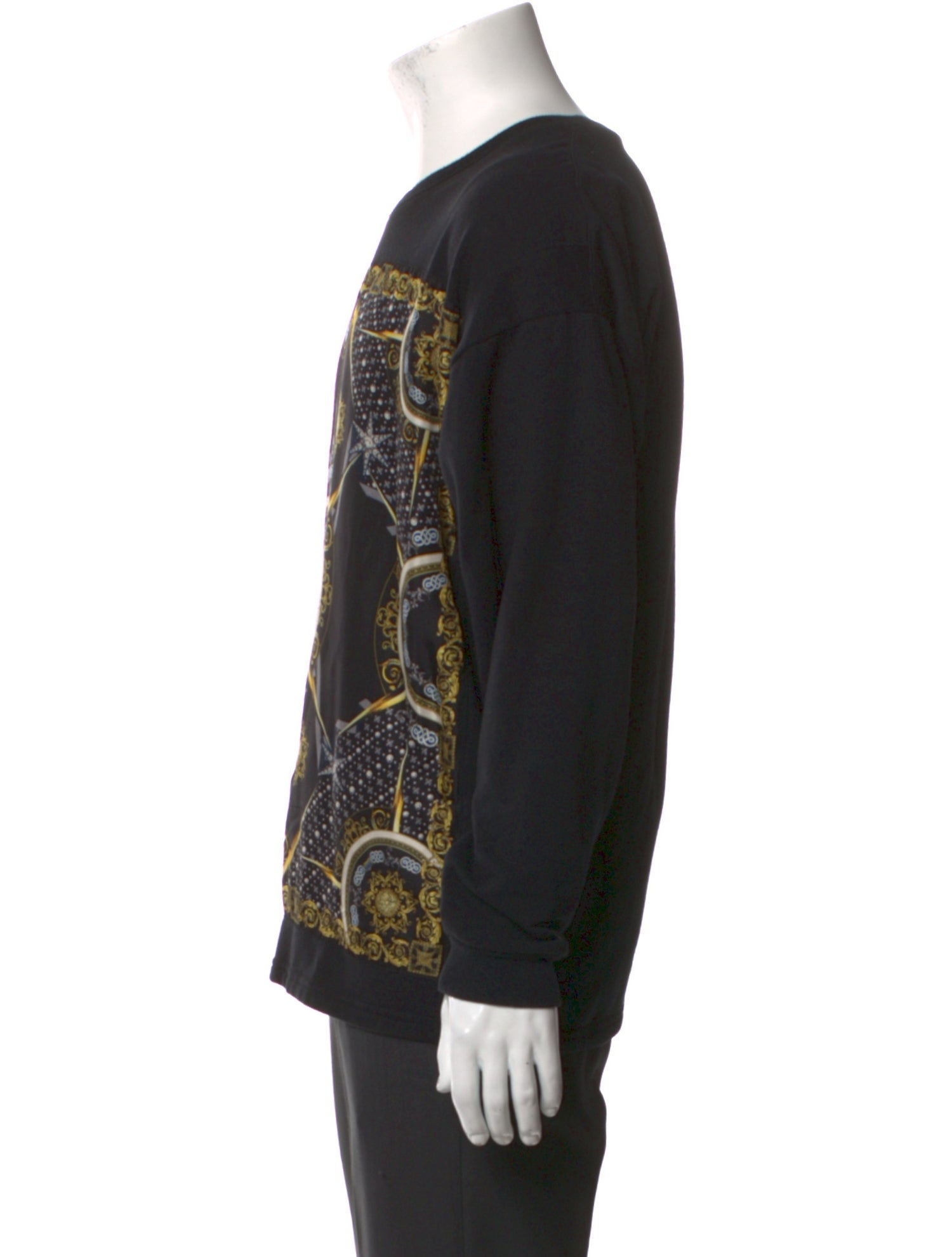 Versace Collection Graphic Print Crew Neck Pullover