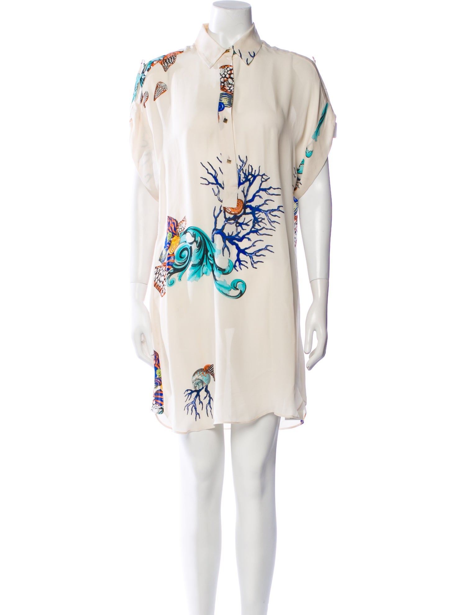 Versace Collection Silk Knee-Length Dress