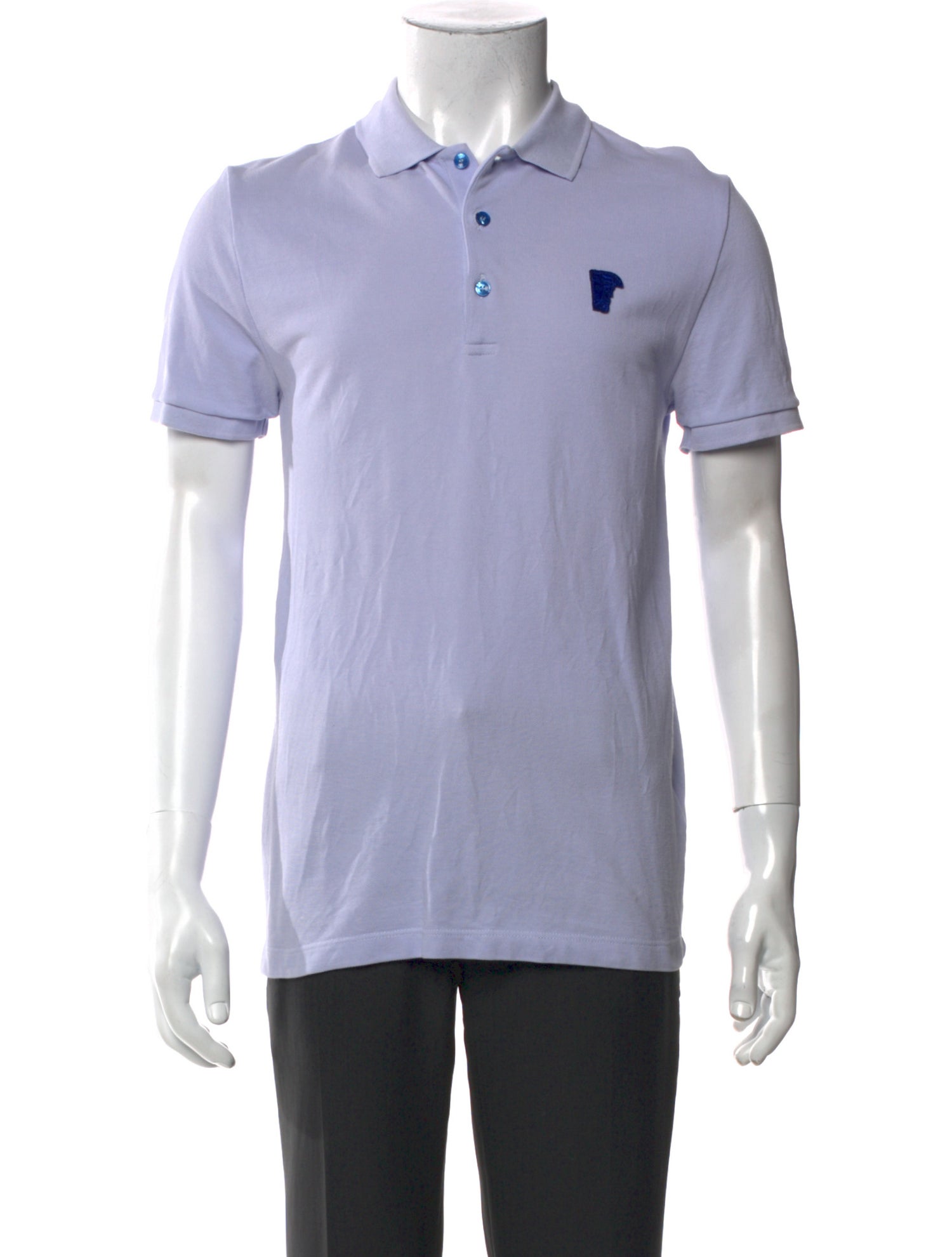 Versace Collection V-Neck Short Sleeve Polo Shirt