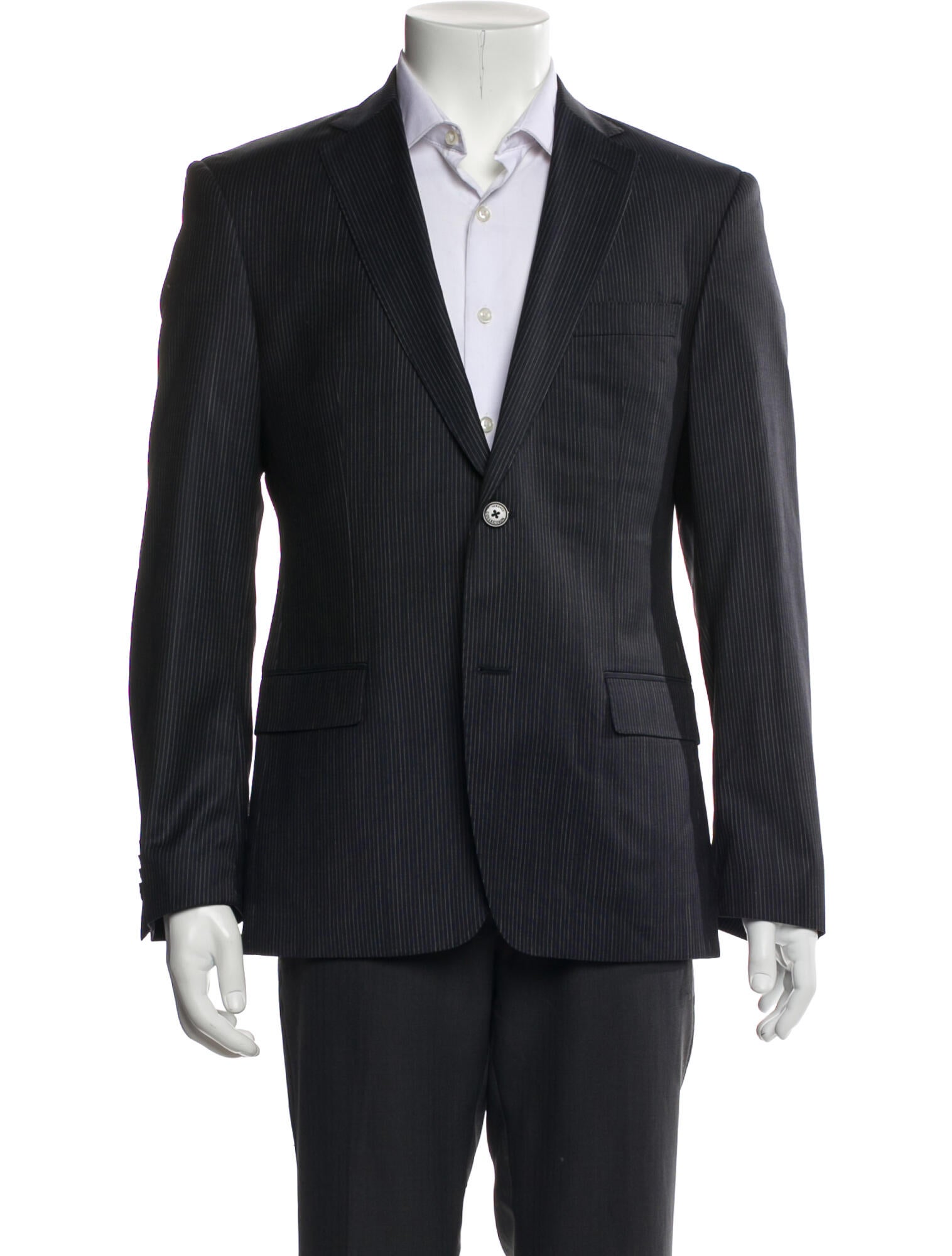 Versace Collection Wool Striped Blazer