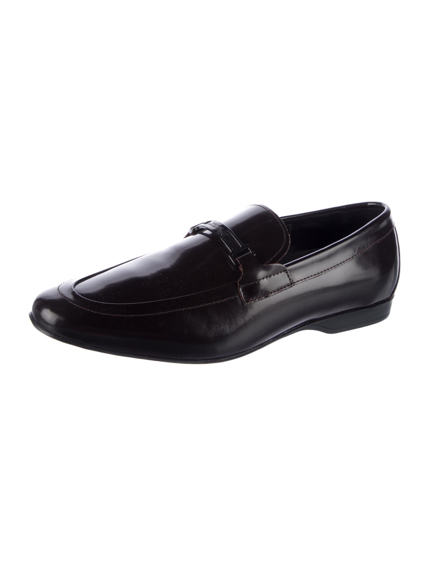 Versace Collection Patent Leather Loafers