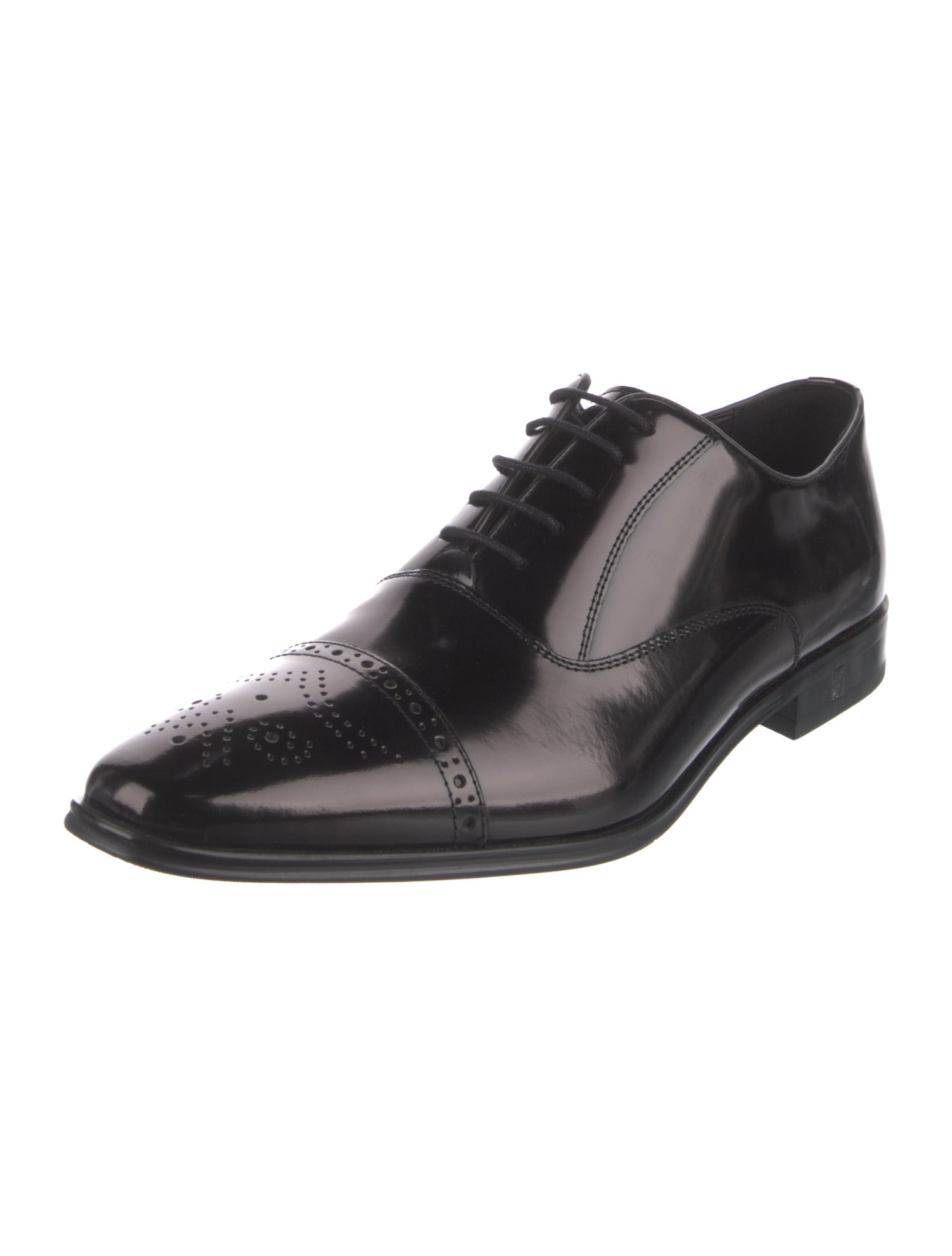 Versace Collection Leather Oxfords