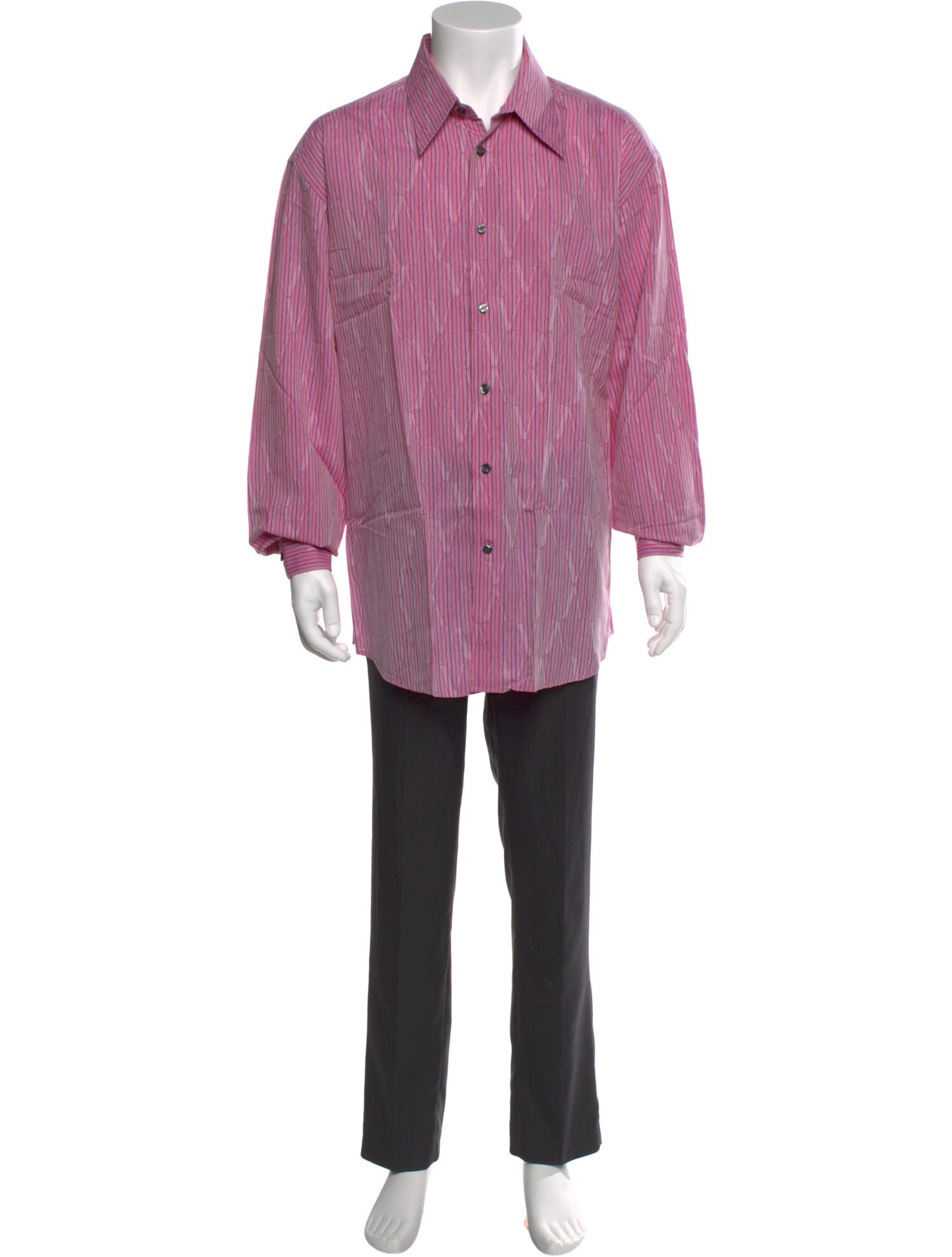 Versace Collection Striped Long Sleeve Shirt