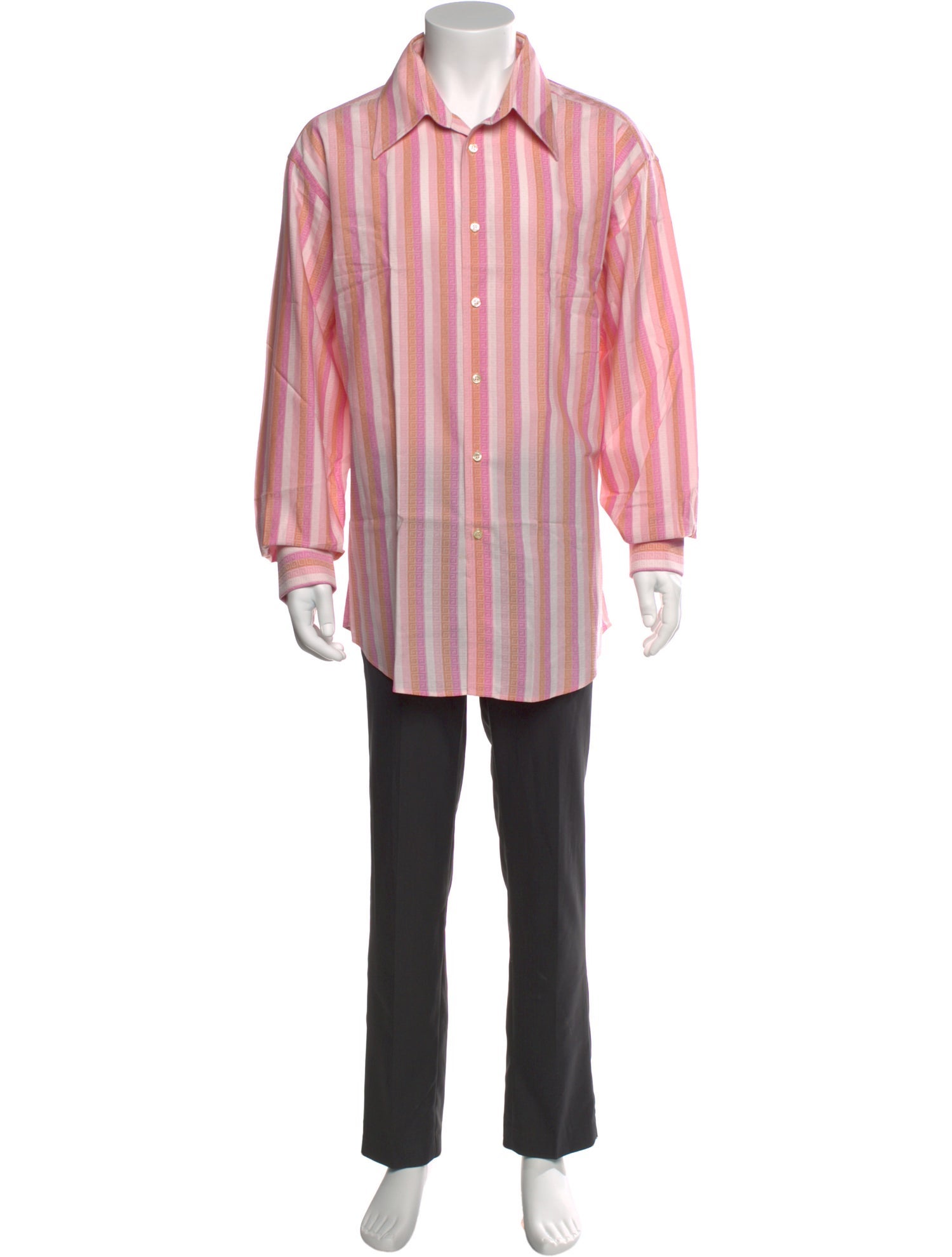 Versace Collection Striped Long Sleeve Shirt
