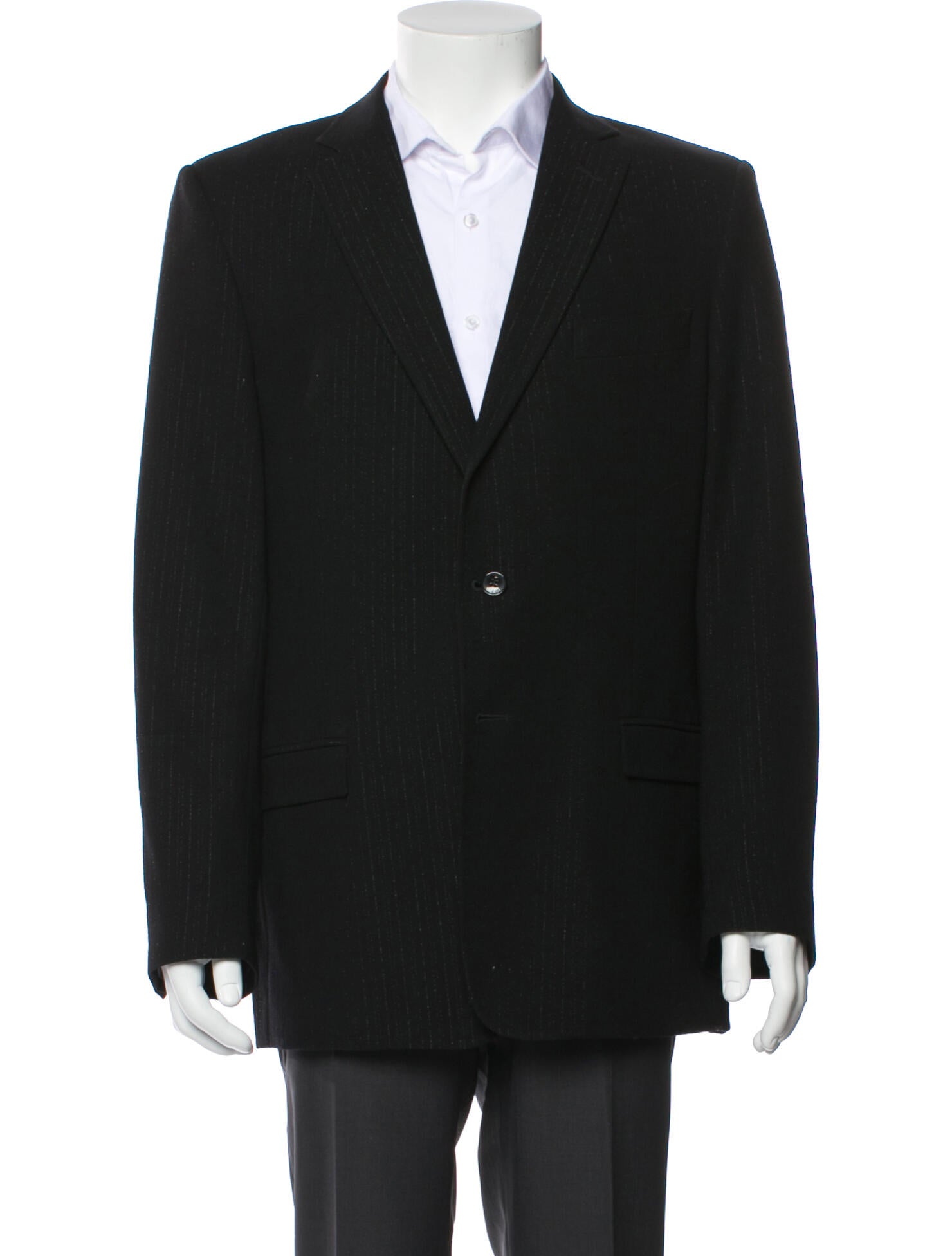 Versace Collection Wool Striped Blazer