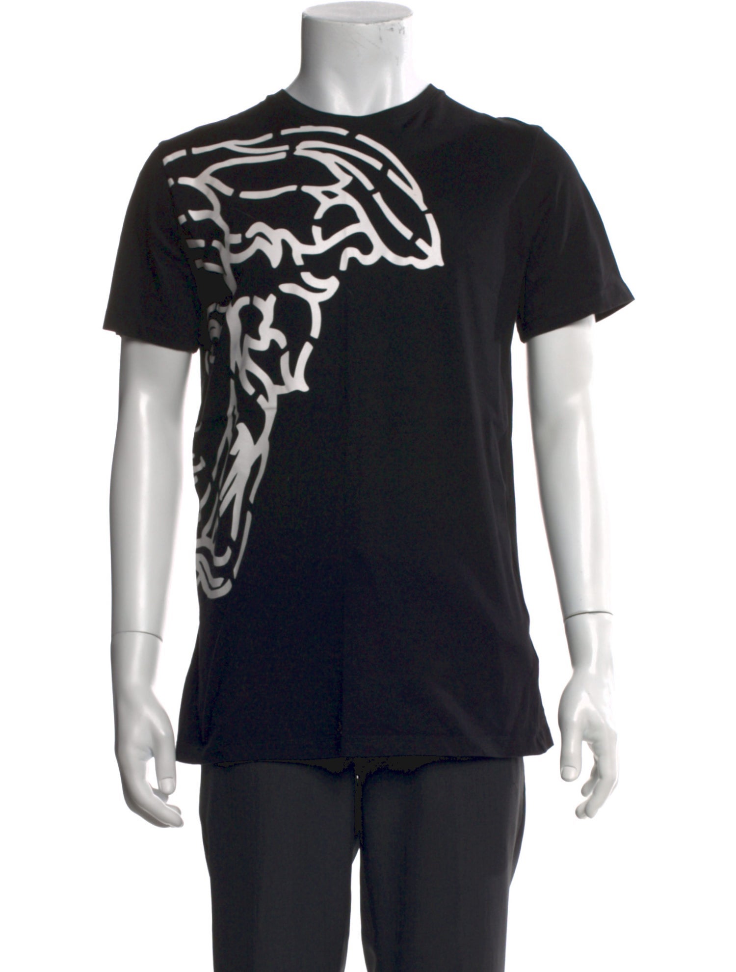 Versace Collection Graphic Print Crew Neck T-Shirt