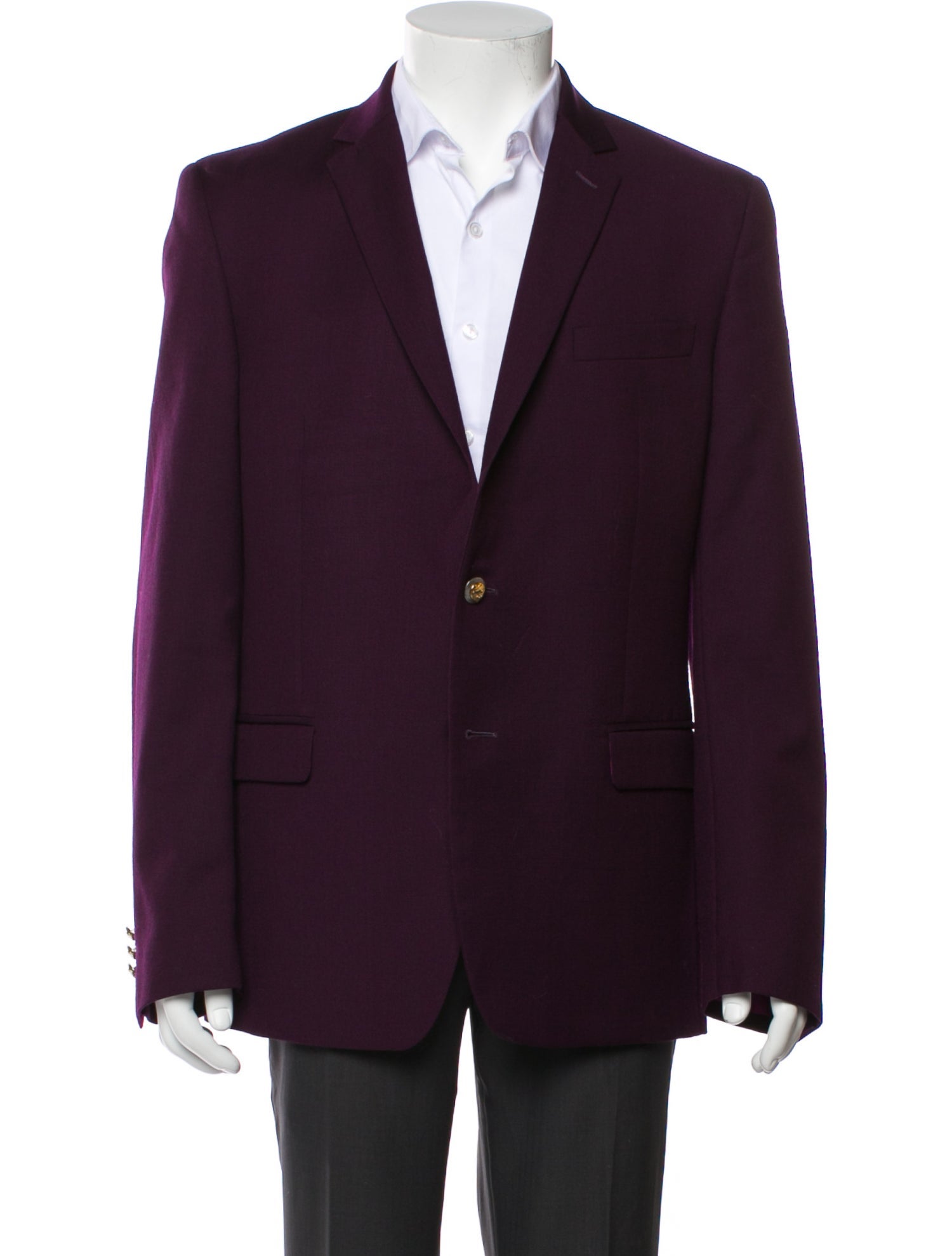 Versace Collection Solid Wool Blazer
