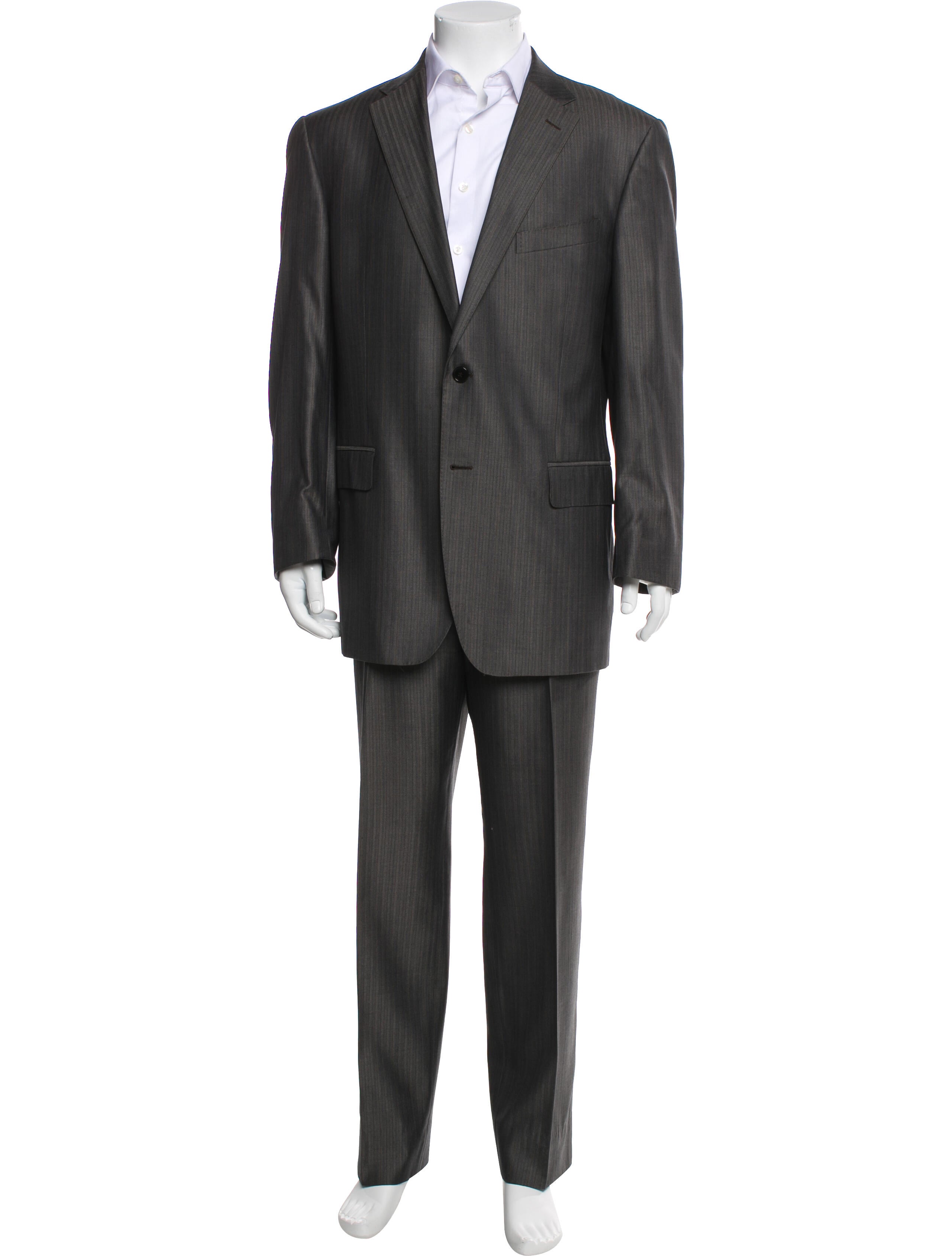 Versace Collection Wool Striped Two Piece Set