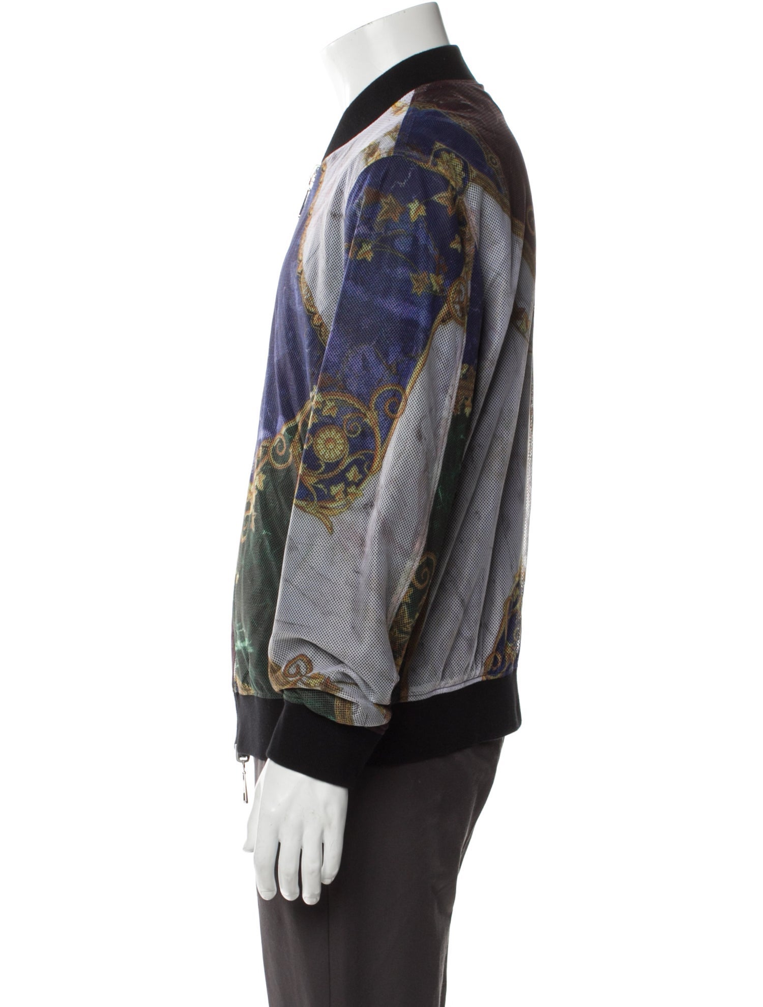 Versace Collection Graphic Print Bomber Jacket
