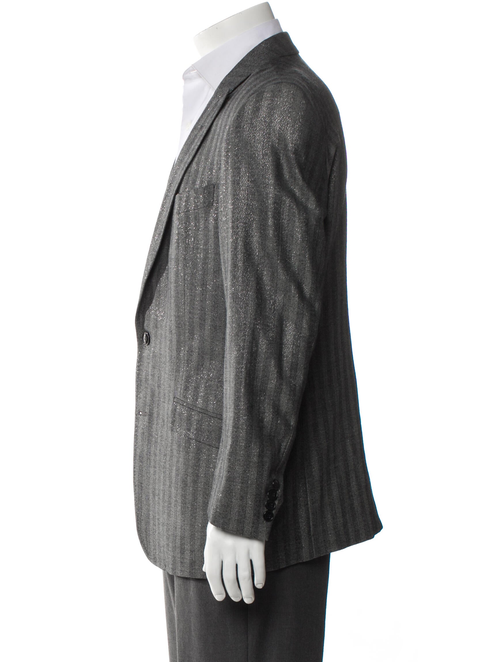 Versace Collection Wool Striped Blazer