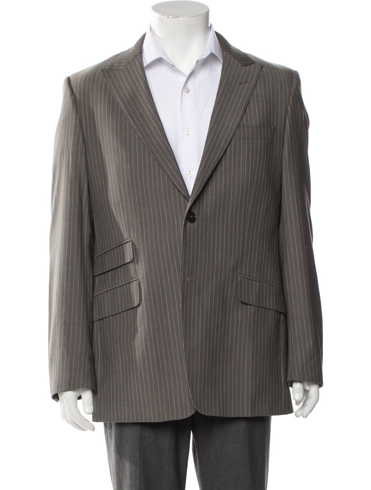 Versace Collection Wool Striped Blazer