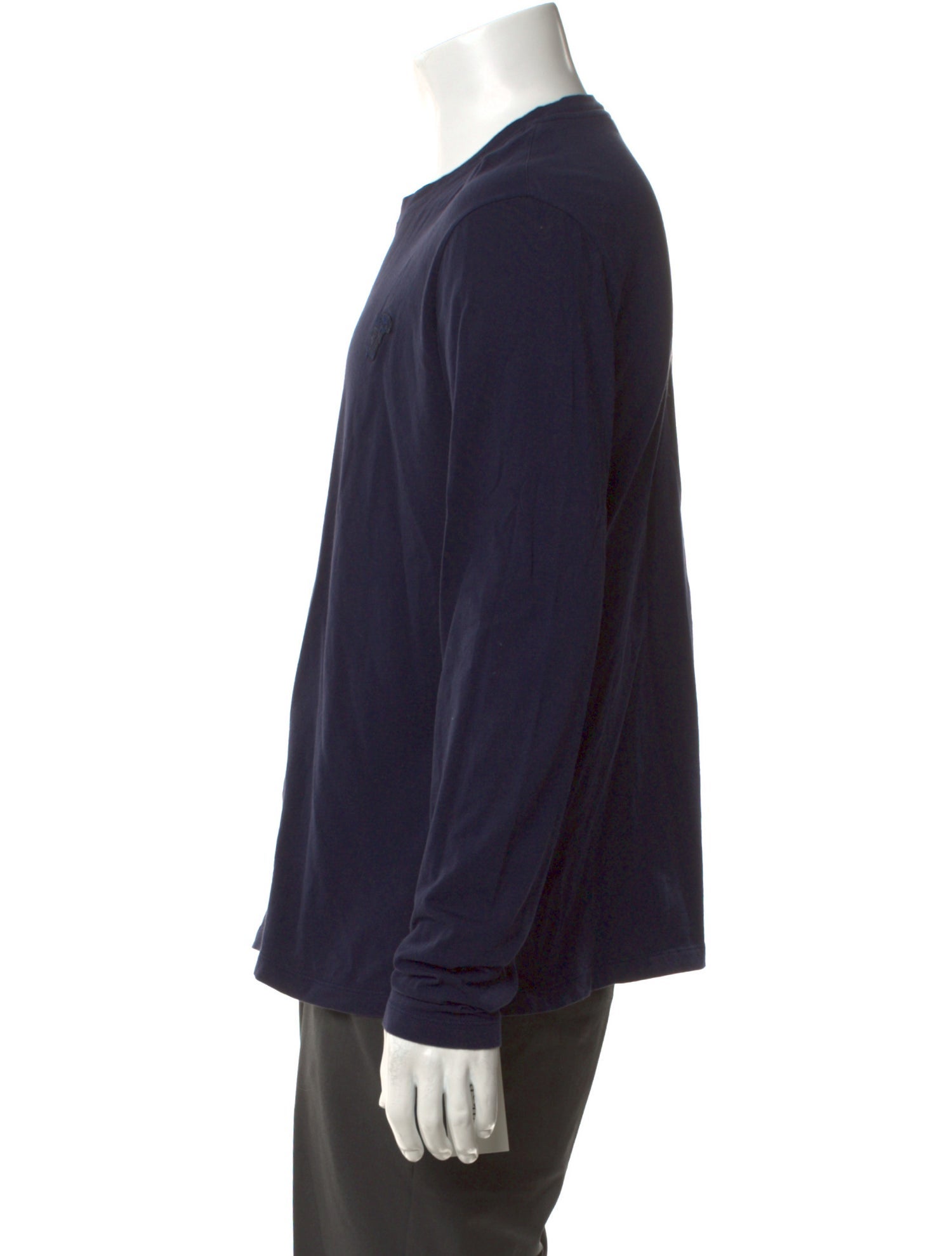 Versace Collection Crew Neck Long Sleeve Henley