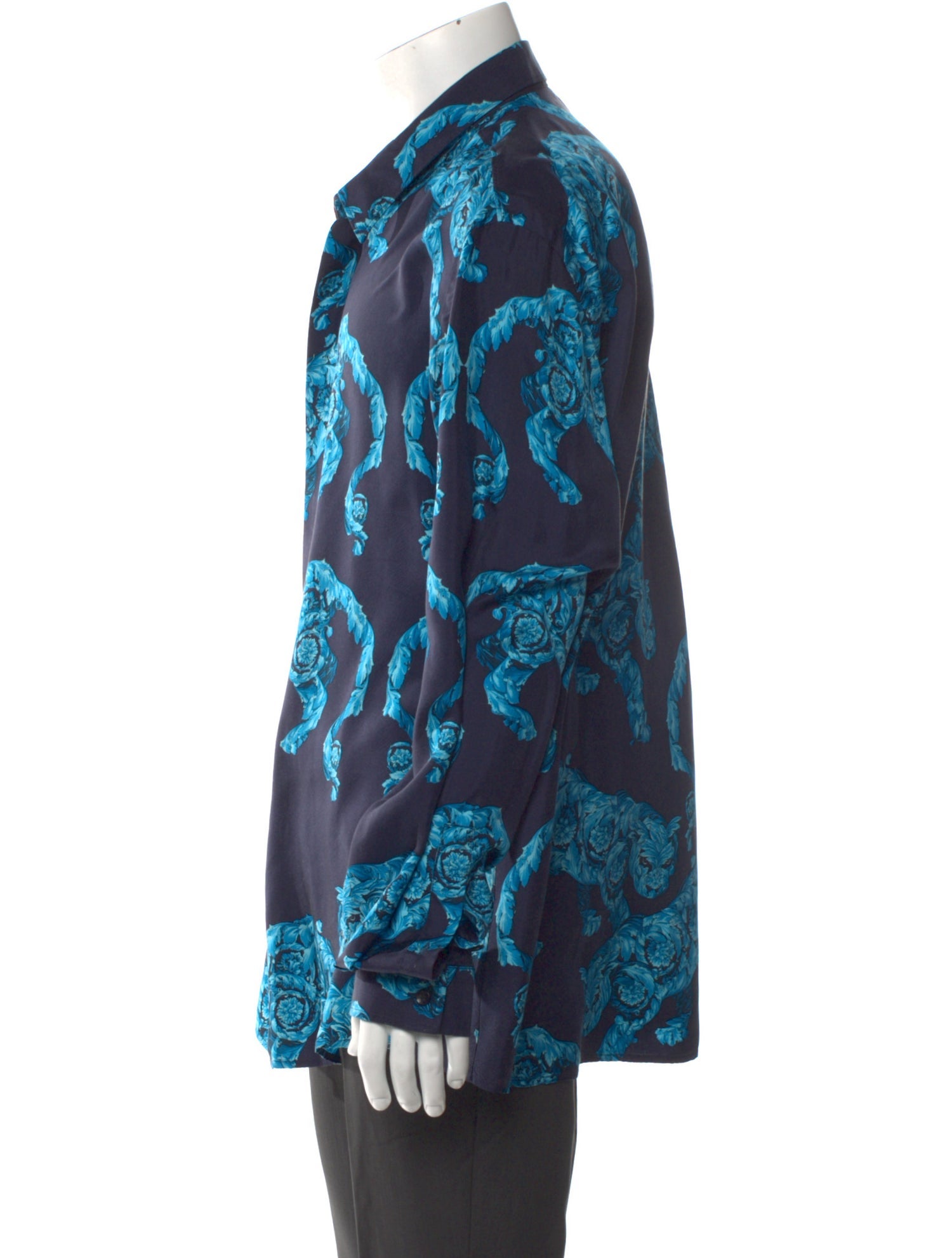 Versace Collection Silk Printed Shirt