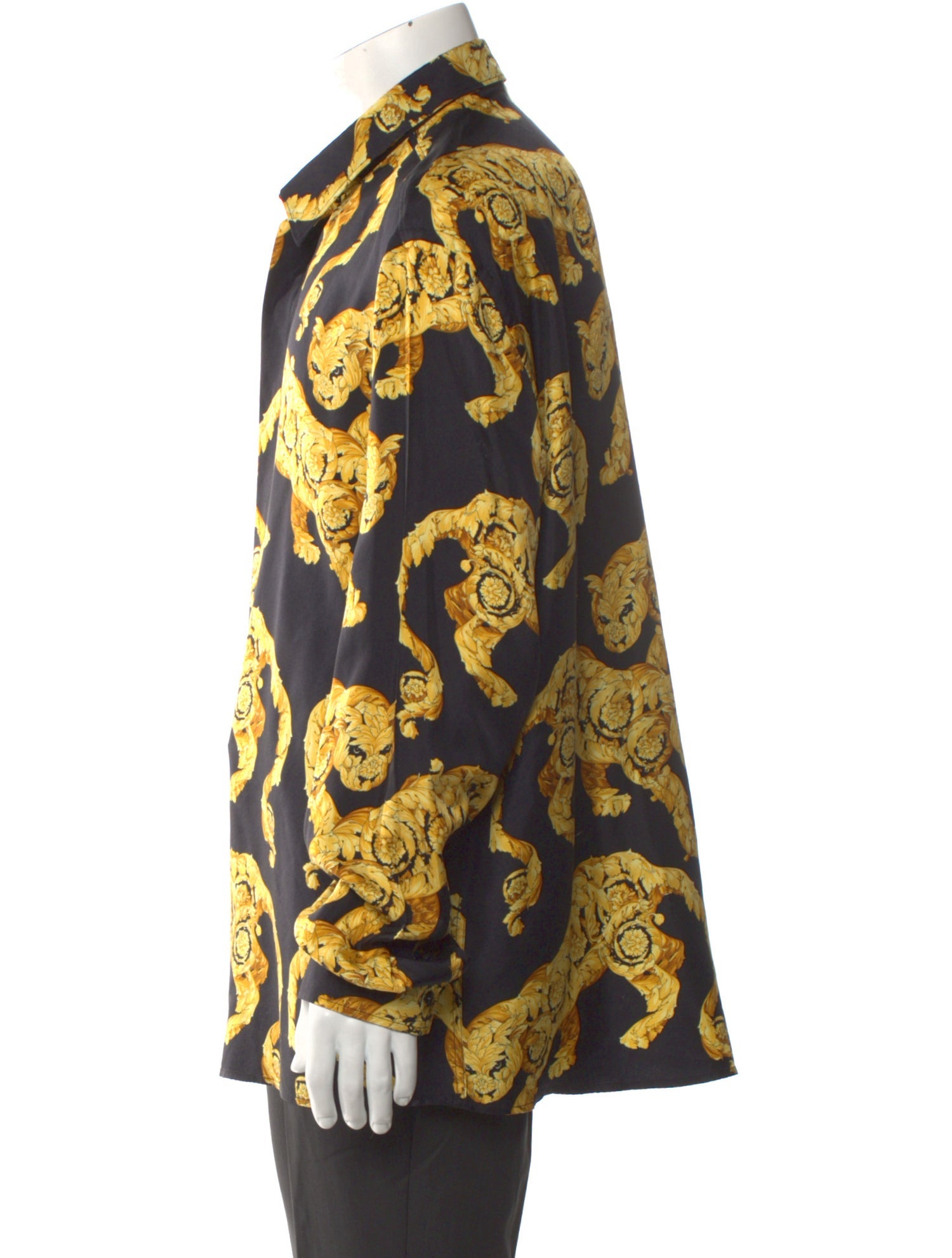 Versace Collection Barocco Print Silk Shirt