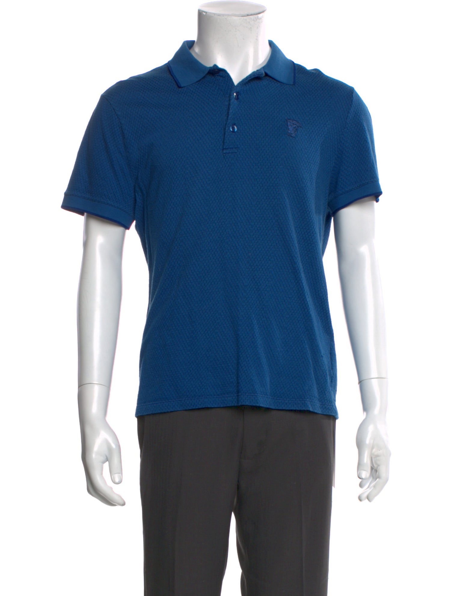 Versace Collection Collar Short Sleeve Polo Shirt