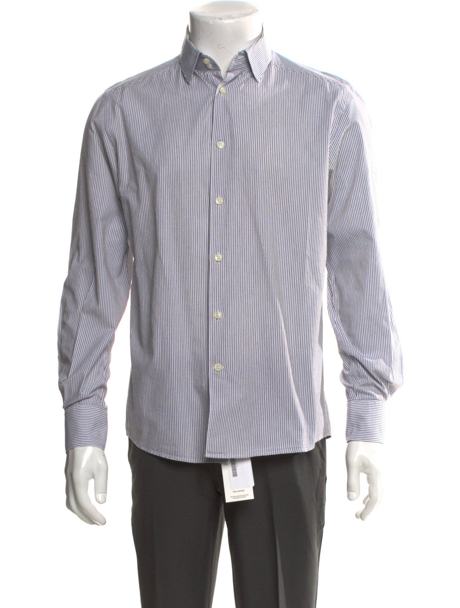 Versace Collection Striped Long Sleeve Shirt