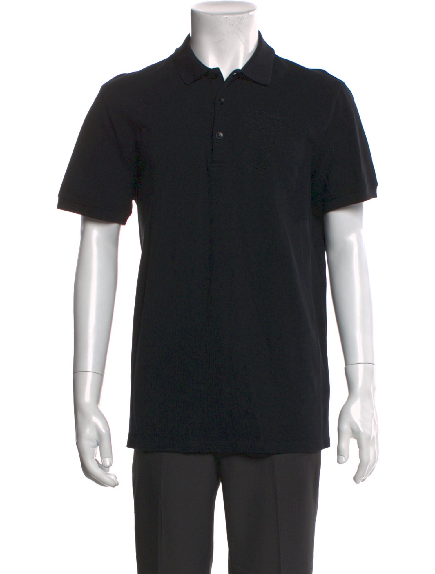 Versace Collection Crew Neck Short Sleeve Polo Shirt