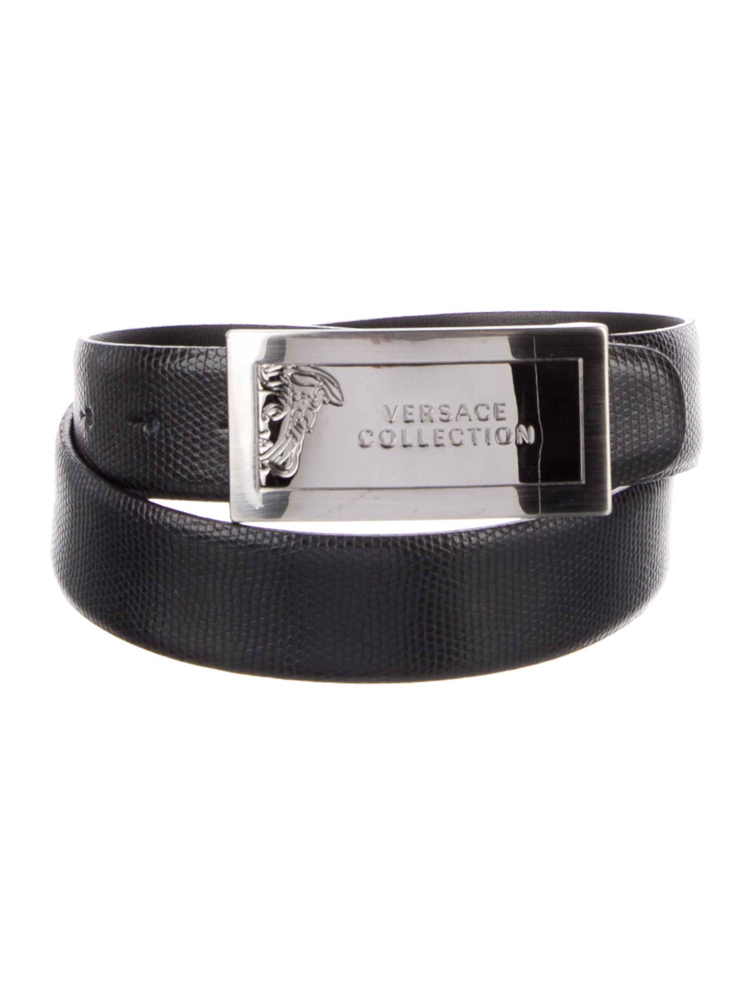 Versace Collection Leather Waist Belt