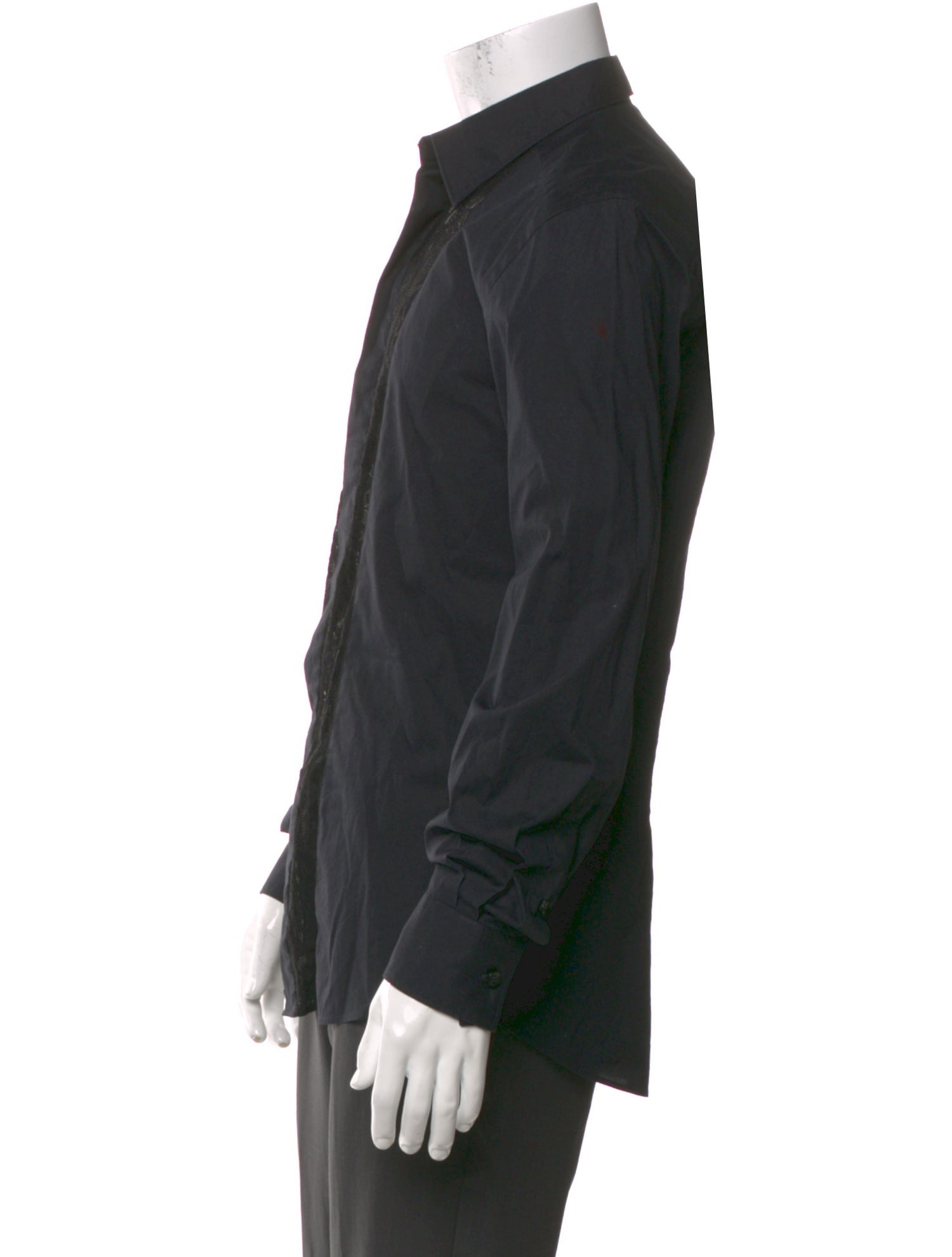 Versace Collection Long Sleeve Tuxedo Shirt