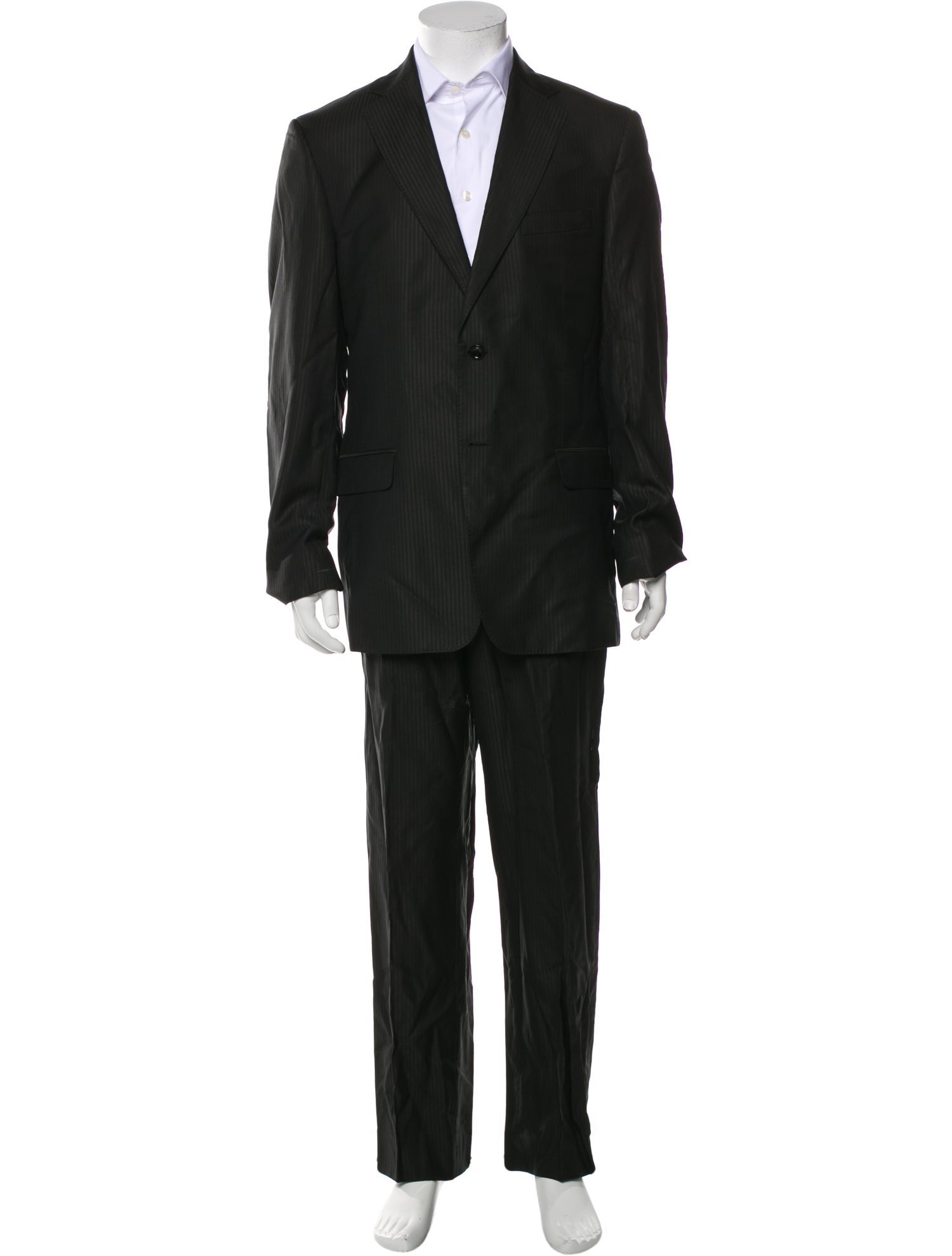 Versace Collection Wool Striped Two-Piece Suit