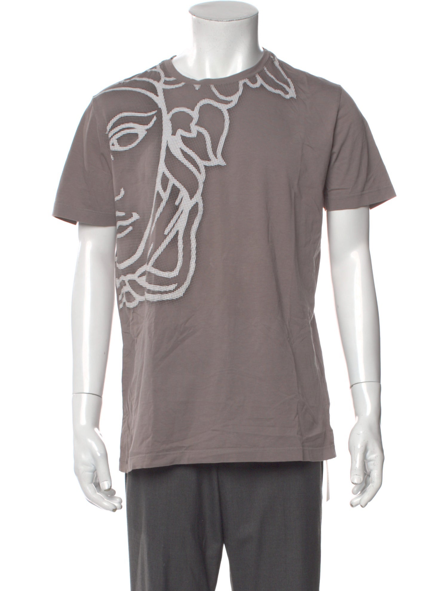 Versace Collection Graphic Print Crew Neck T-Shirt