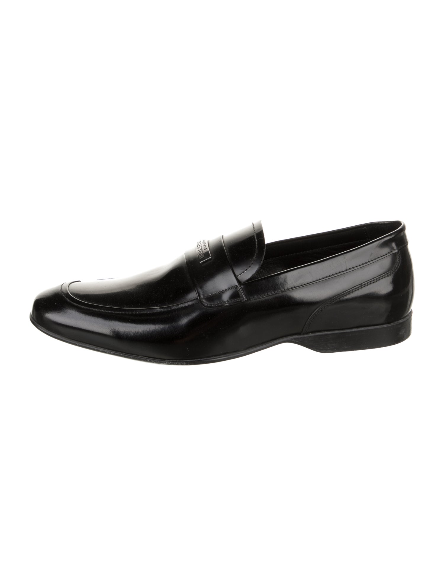 Versace Collection Patent Leather Dress Loafers