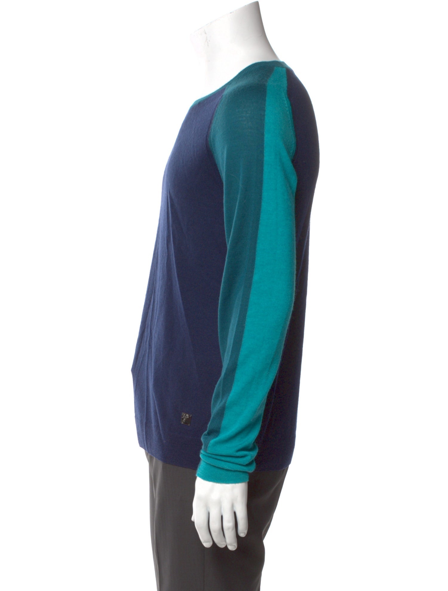 Versace Collection Virgin Wool Crew Neck Pullover
