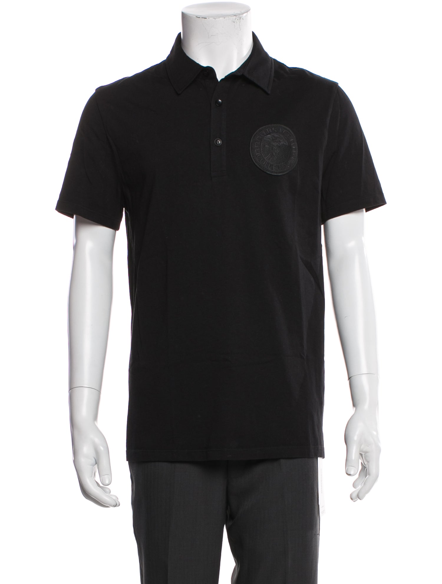 Versace Collection V-Neck Short Sleeve Polo Shirt